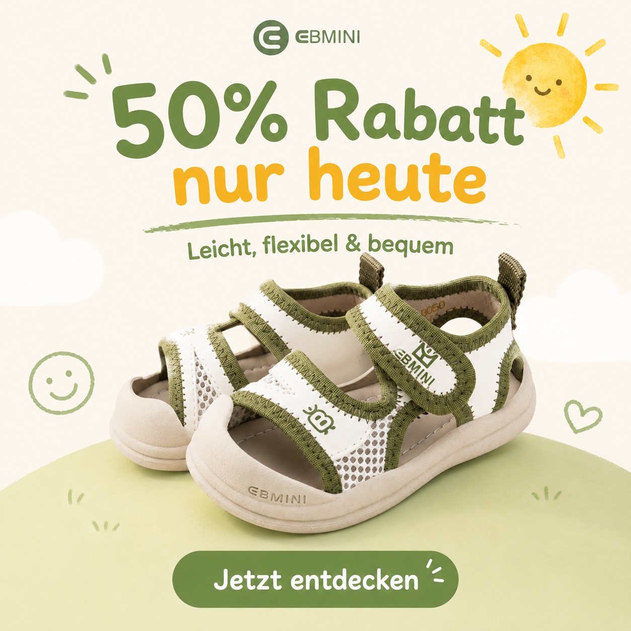 Ebmini - Kinder Barfußschuhe Facebook ad