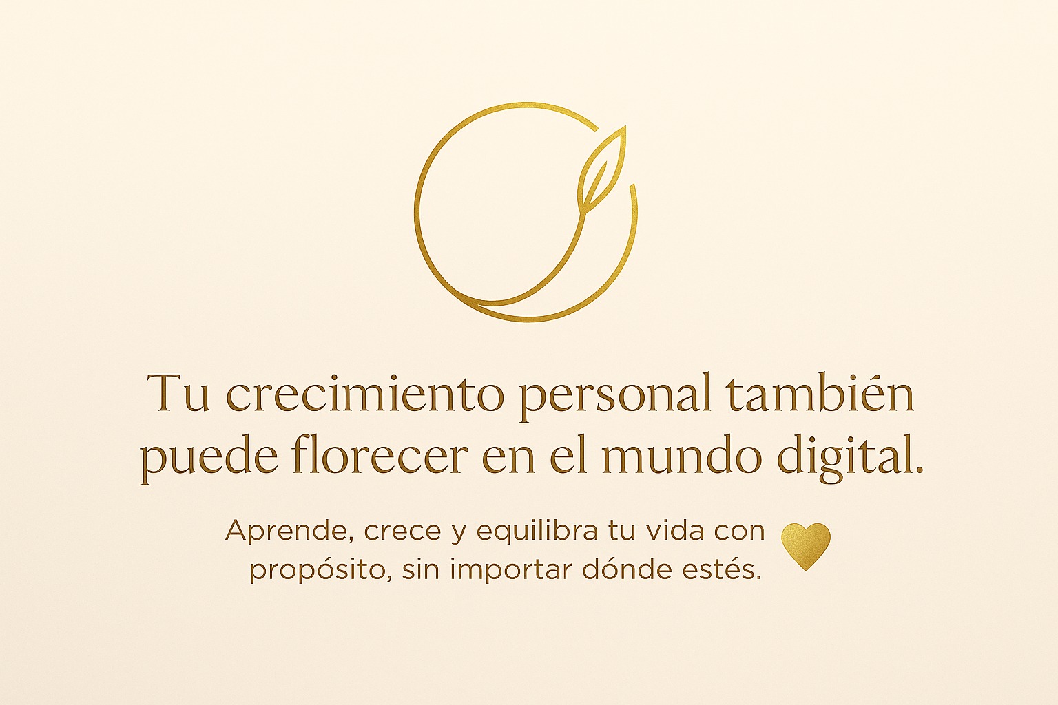 Tu crecimiento personal también puede ser digital. Facebook ad: Tu crecimiento personal también puede ser digital.