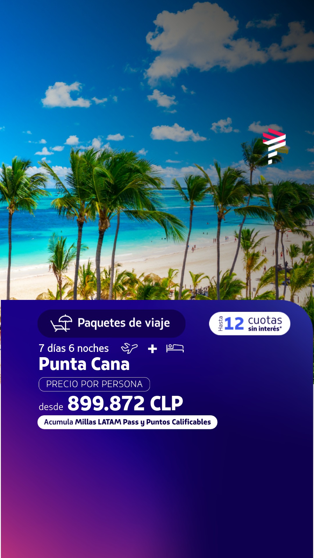 LATAM Airlines Facebook ad