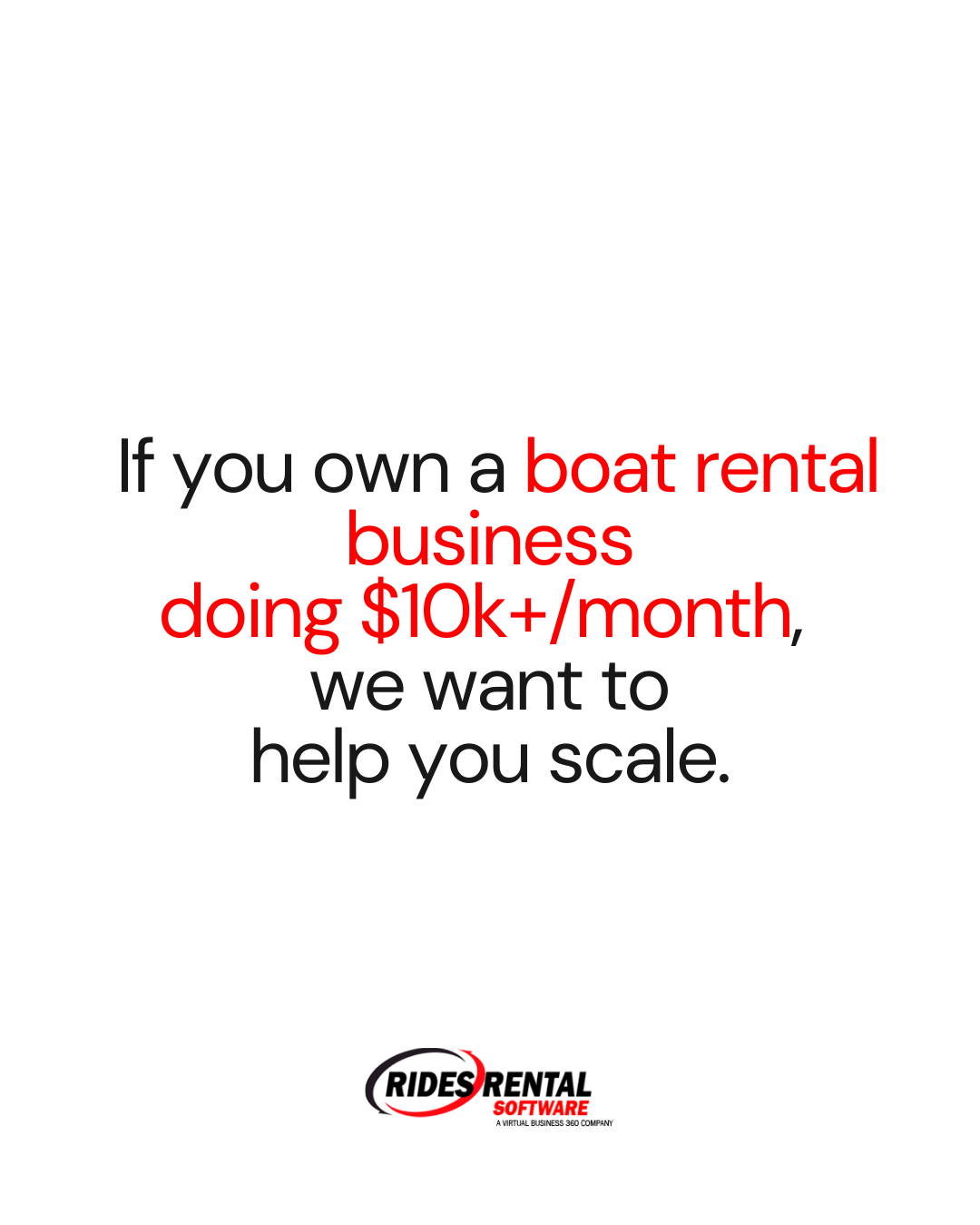 Rides Rental Software Facebook ad from Jun 8, 2026