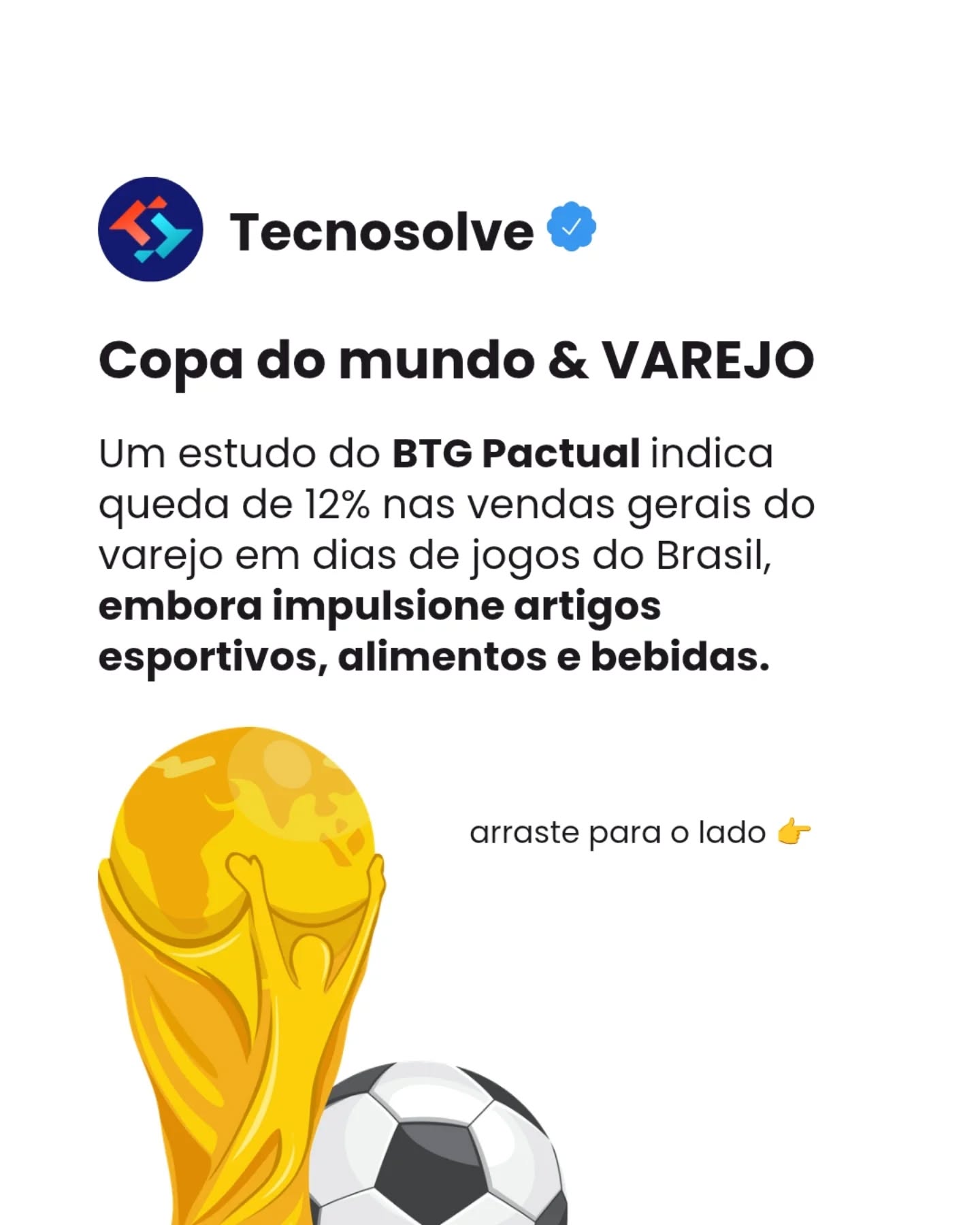 Tecnosolve Facebook ad: Em dias de jogos do Brasil, as vendas…