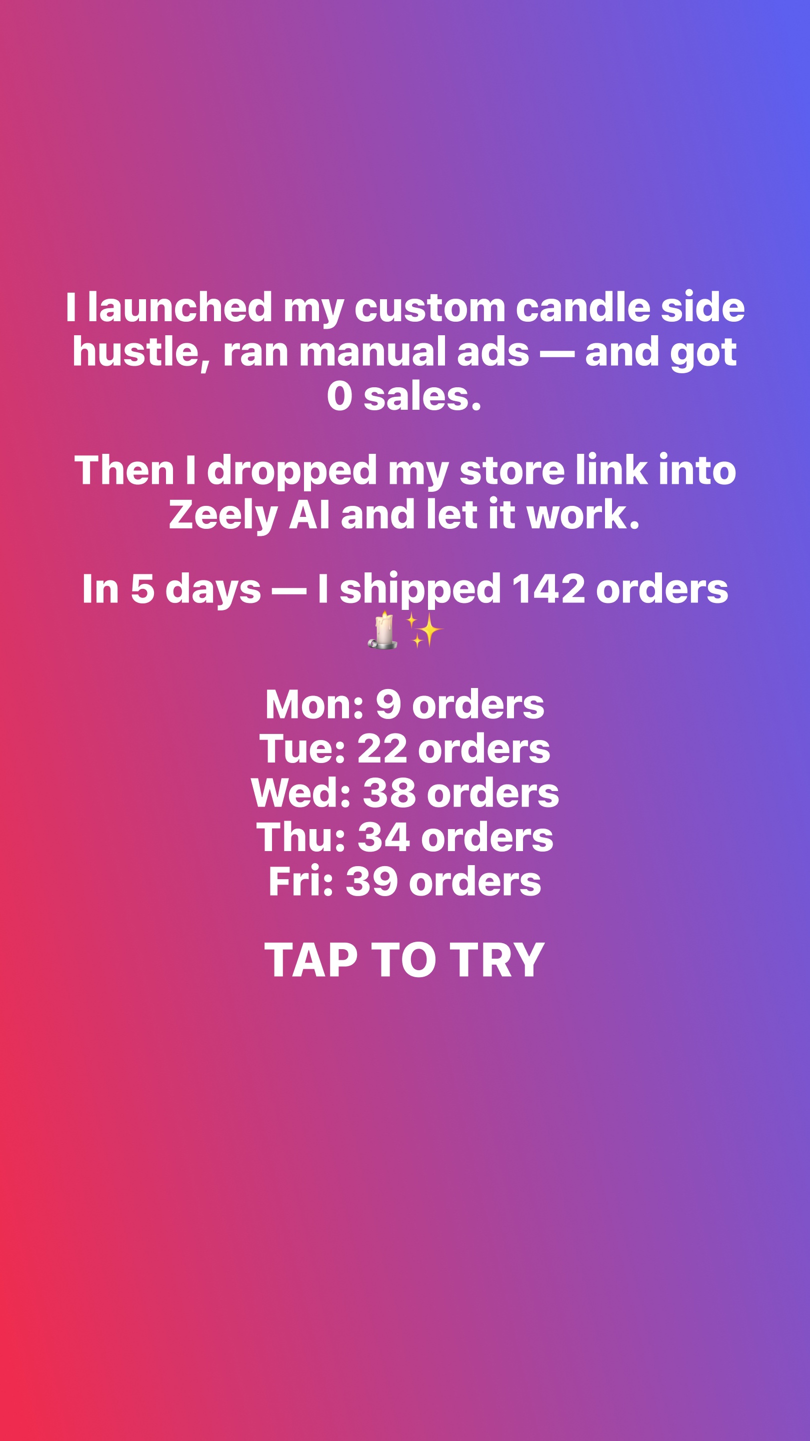 Zeely Facebook ad