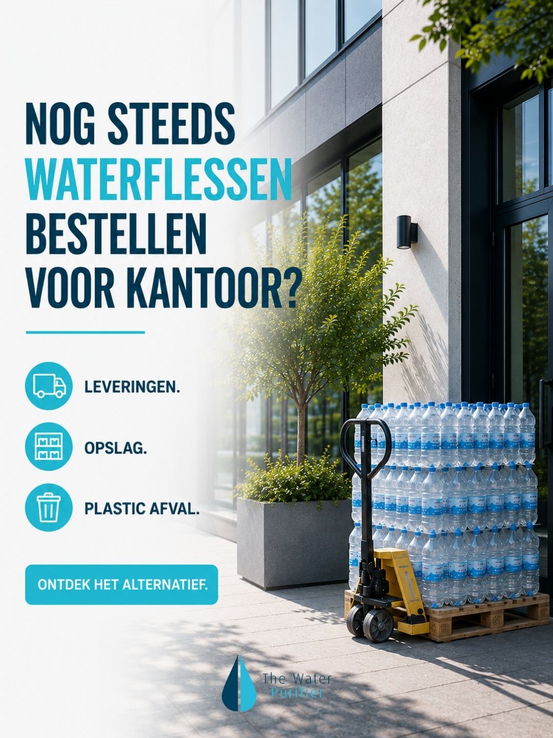 The Water Purifier NV Facebook ad: Hoeveel kost flessenwater jouw bedrijf écht?