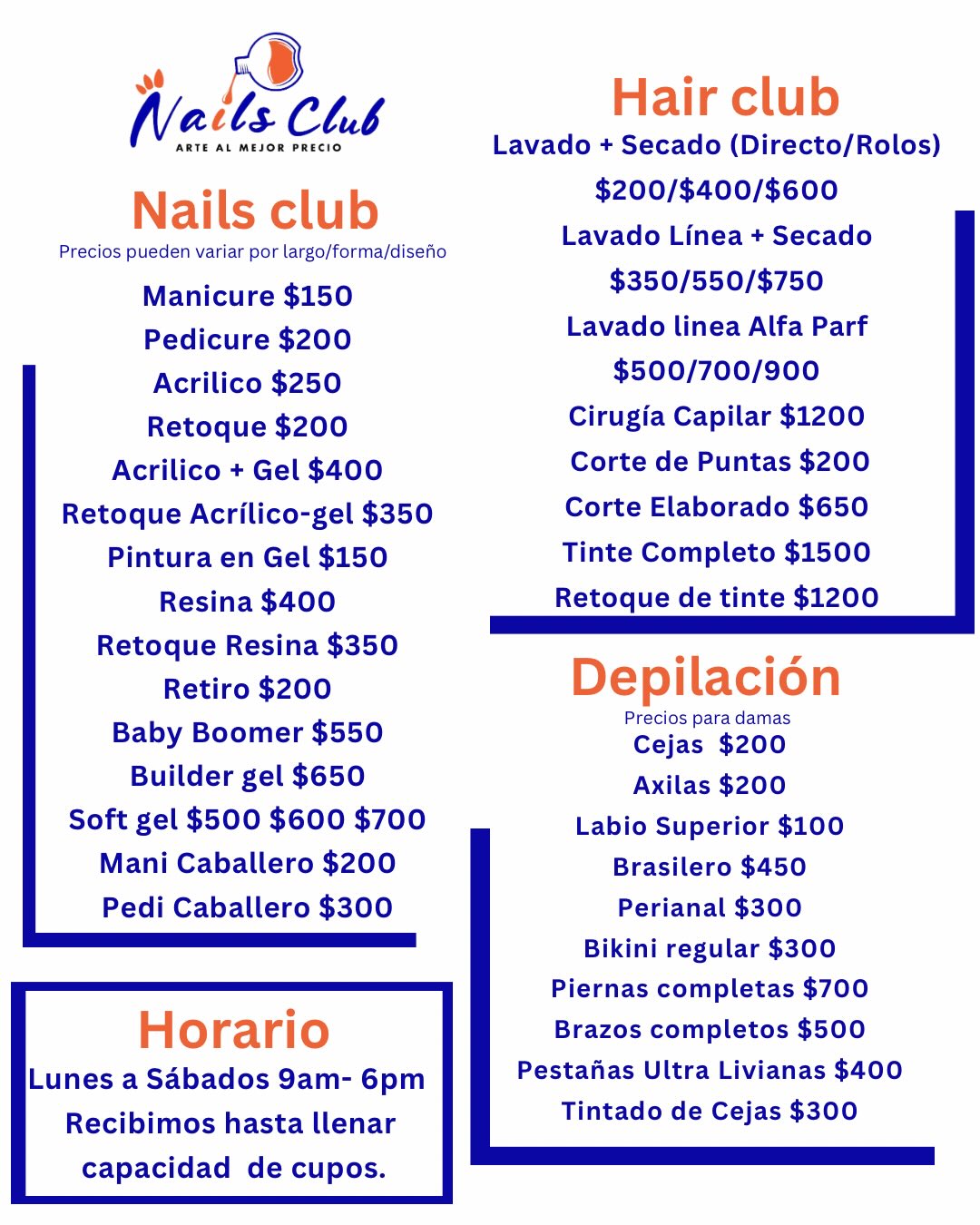 Nails Club Facebook ad: Nails club plaza central