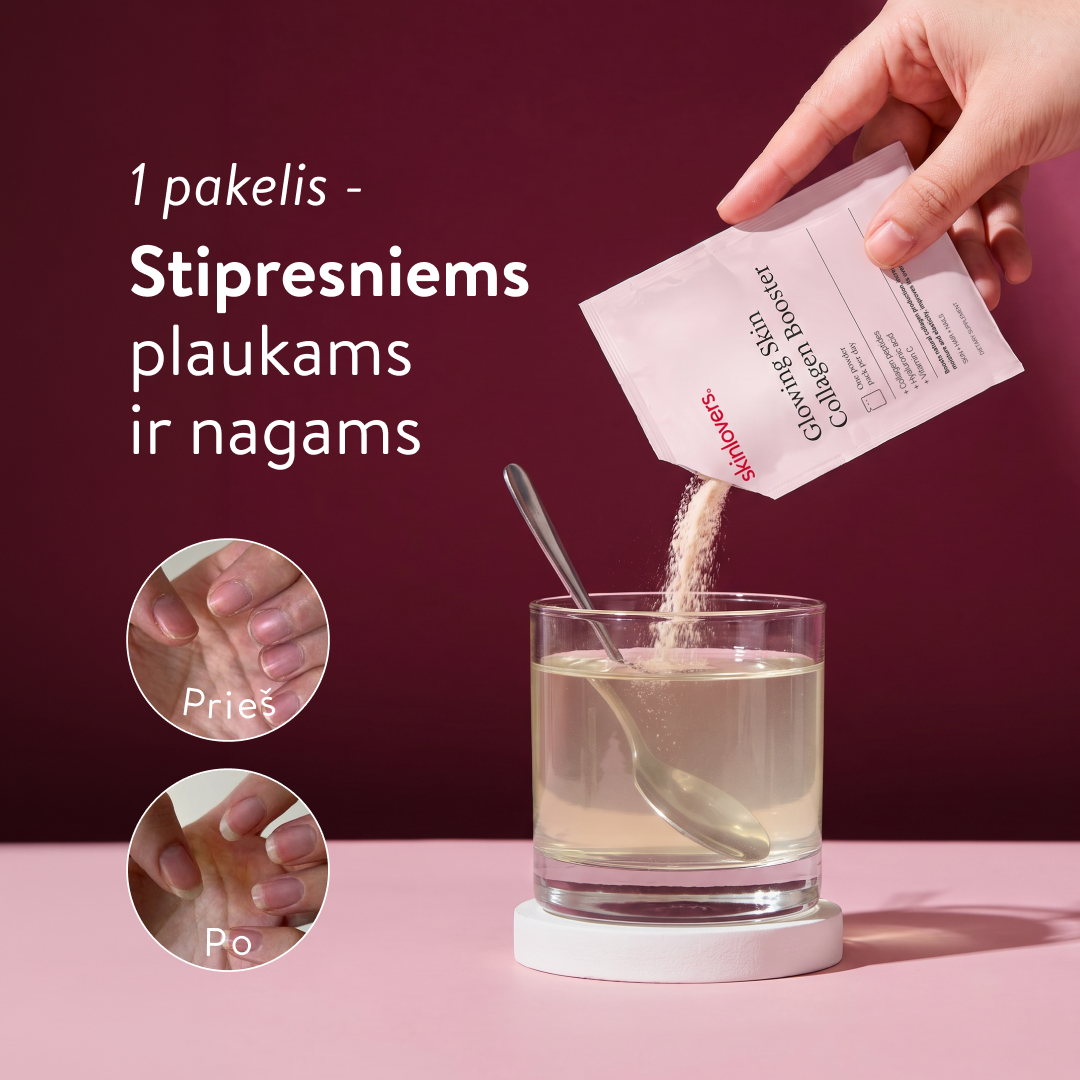 Skinlovers Facebook ad: Sustiprinkite savo ODĄ. PLAUKUS. NAGUS.