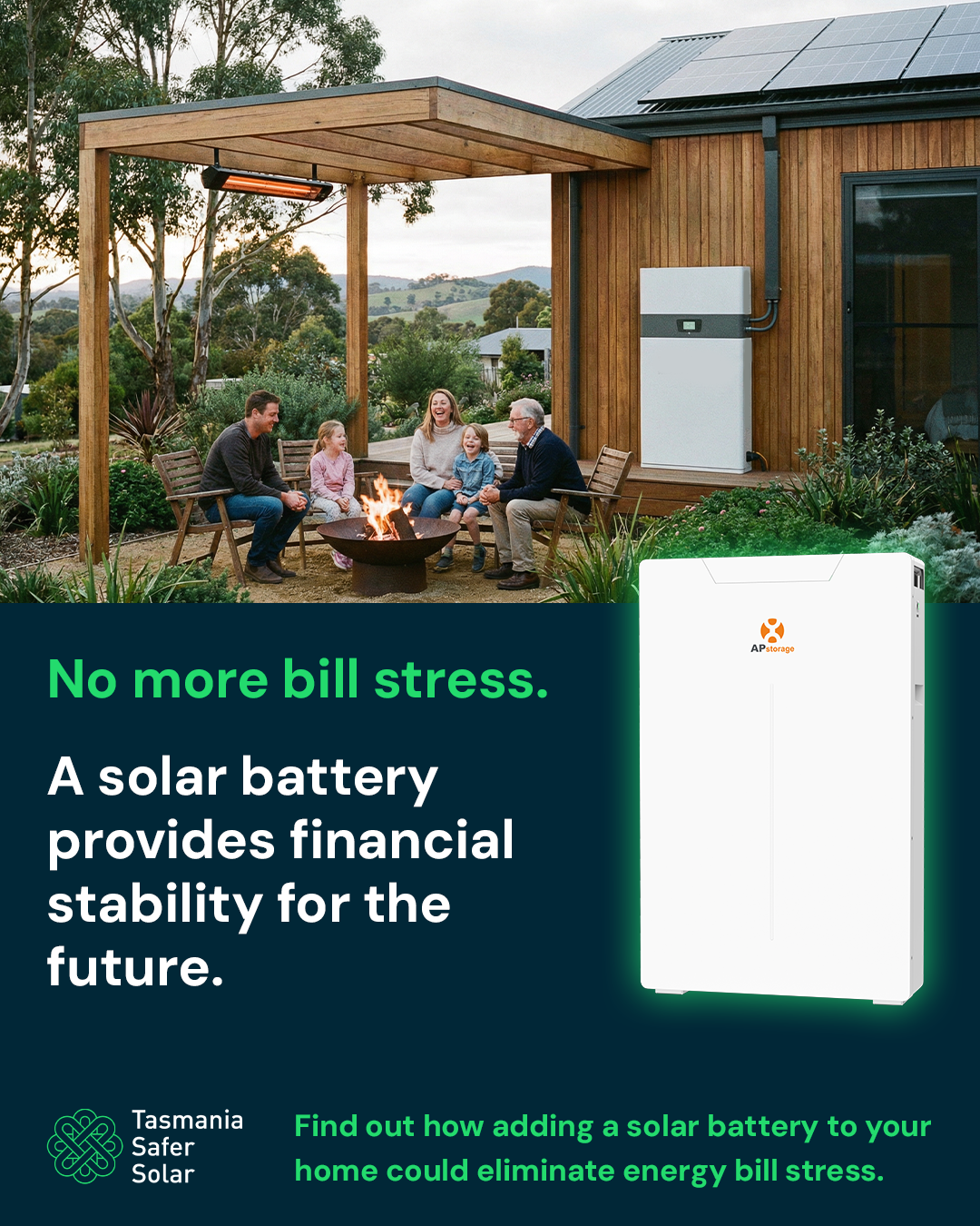 Tasmania Safer Solar Facebook ad