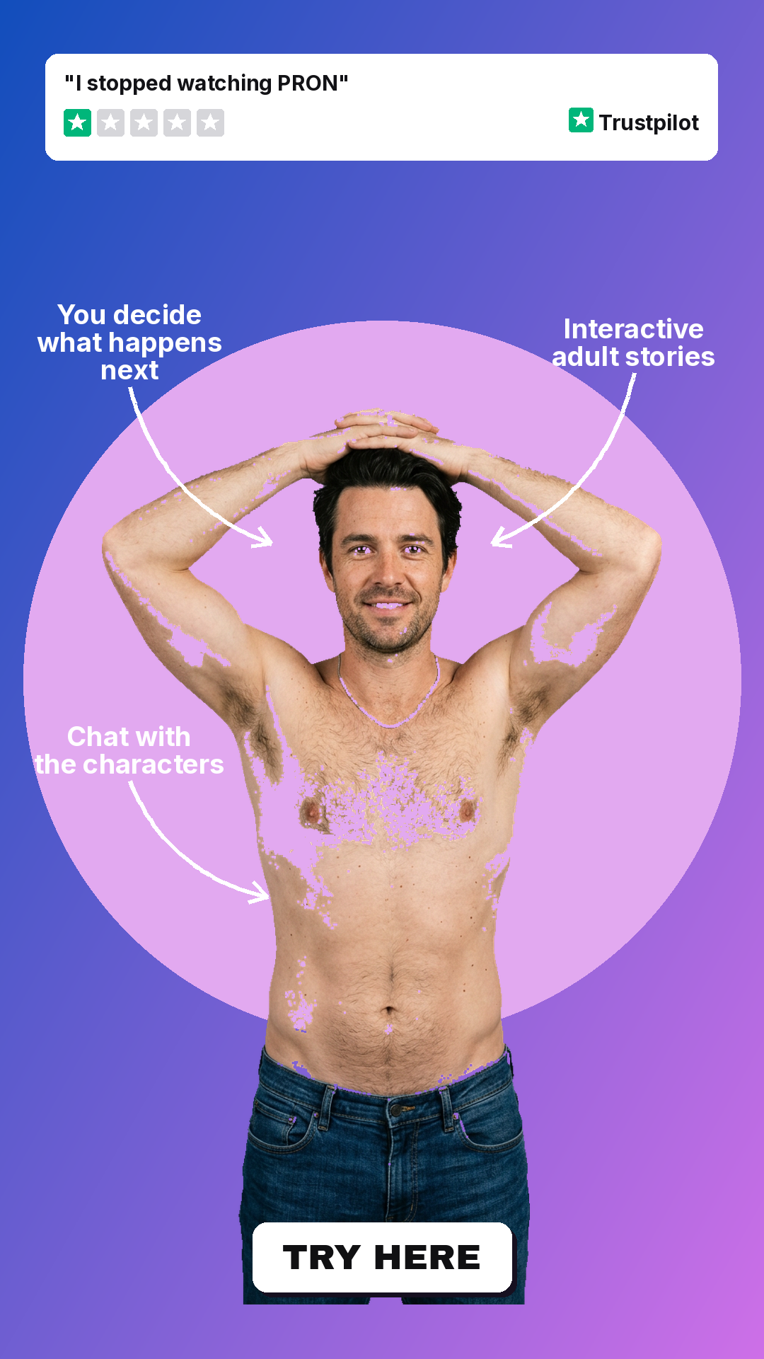 Stuff So Sweet Facebook ad: Interactive Adult Stories