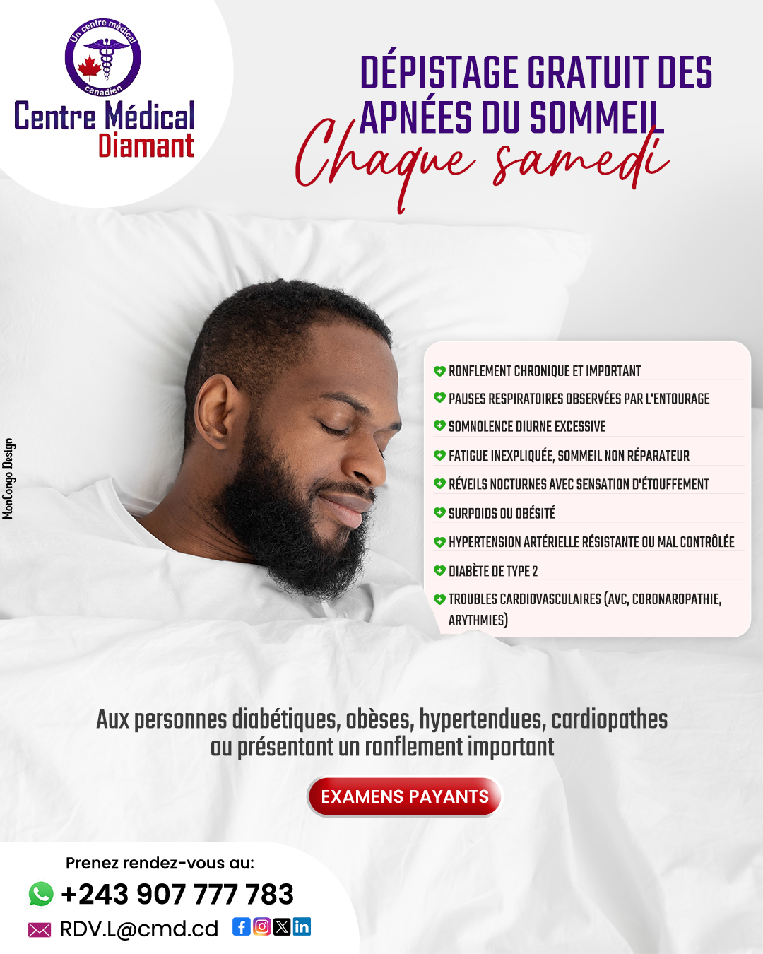 Centre Médical Diamant - Lubumbashi Facebook ad