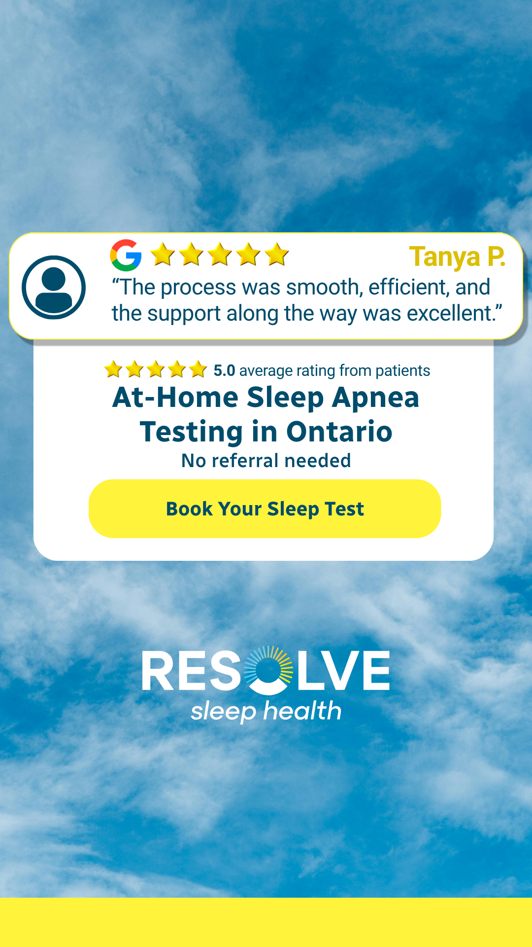 Resolve Sleep Health Facebook ad
