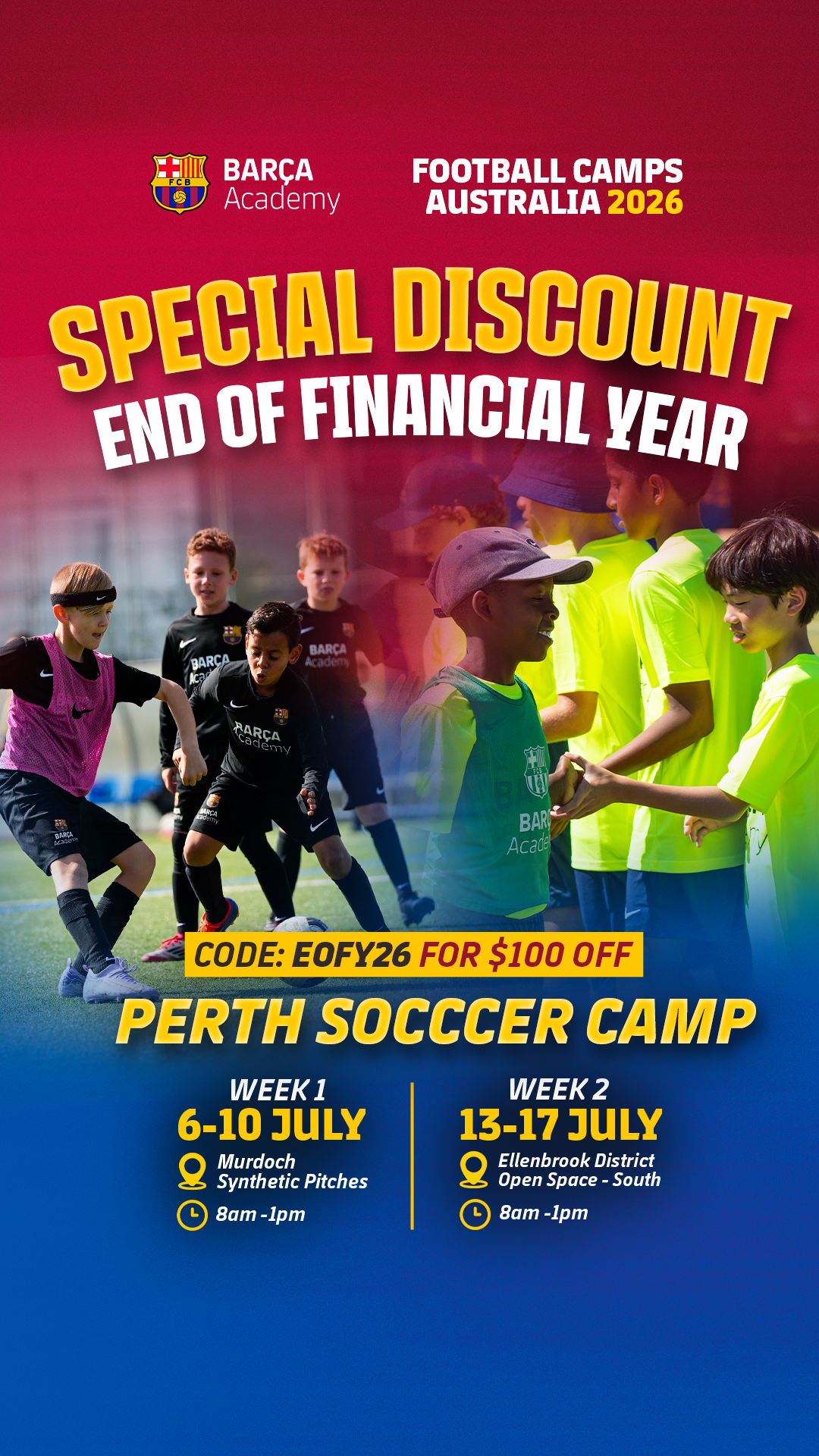 Barça Academy Australia & New Zealand Facebook ad