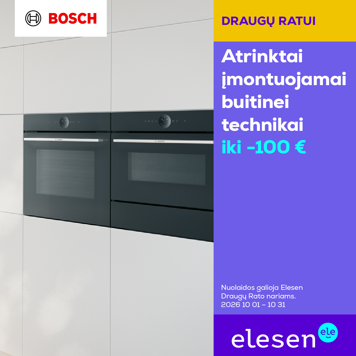 Elesen Facebook ad: Įmontuojama orkaitė