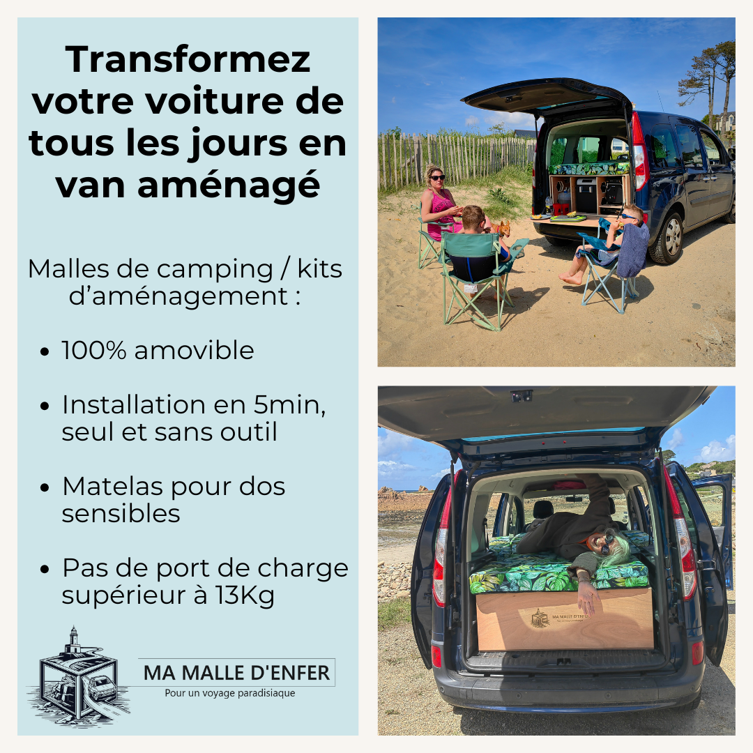 Ma malle d'Enfer - Pour un voyage paradisiaque Facebook ad: Ma Malle d'Enfer - Kits d'aménagement de véhicule - Page…