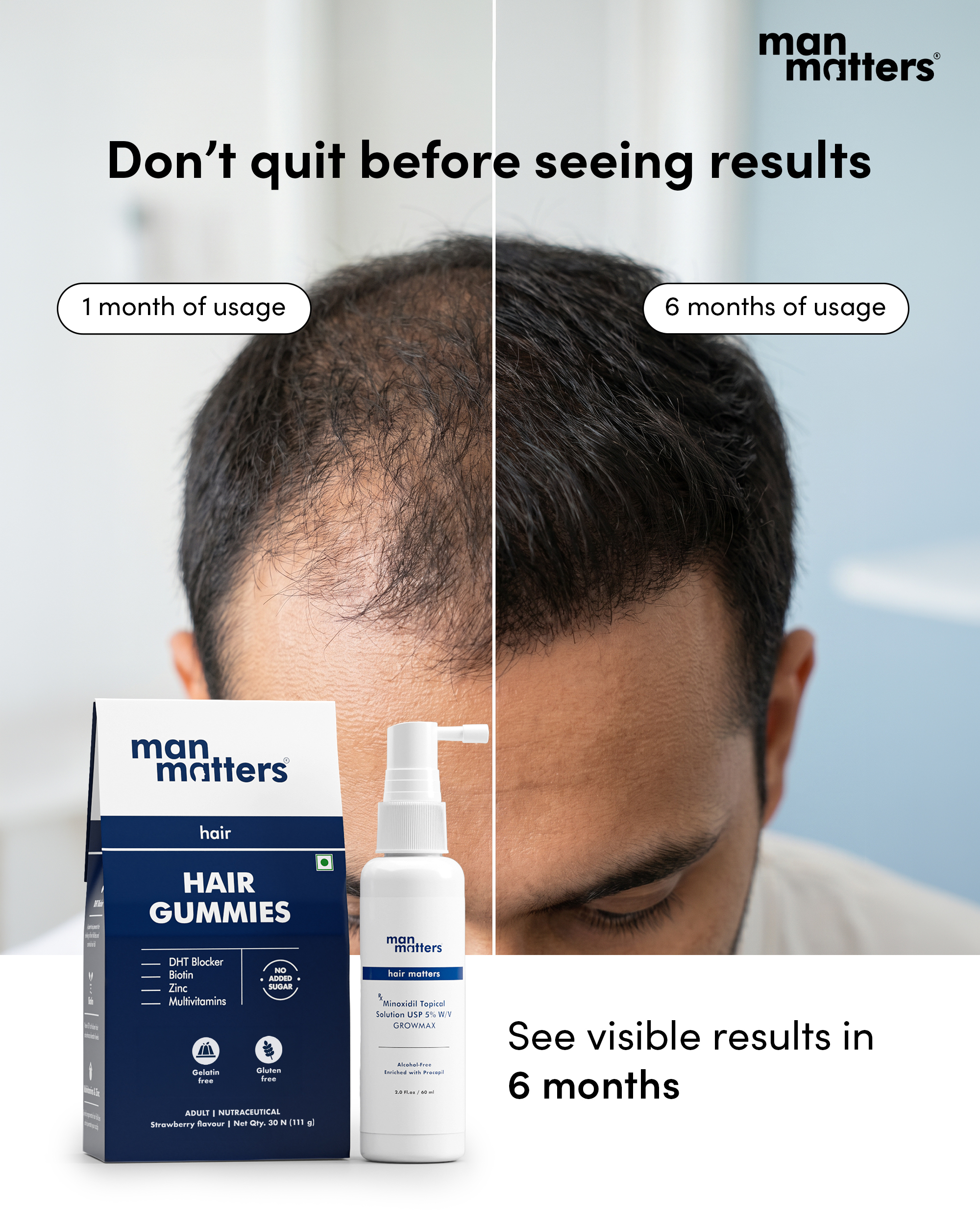 Hair Matters by Man Matters Facebook ad