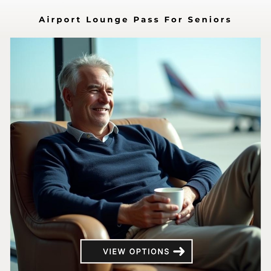 AdvisorBooth Glimpse Facebook ad: Airport Lounge Pass For Seniors