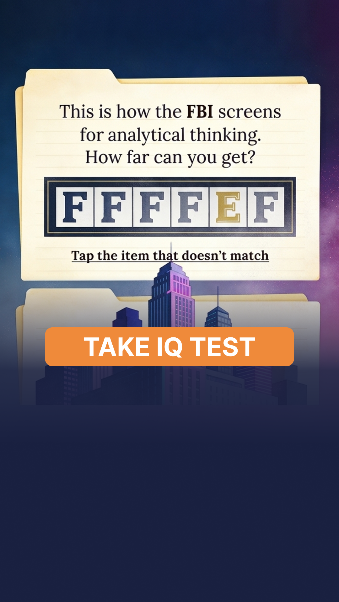 My IQ Facebook ad