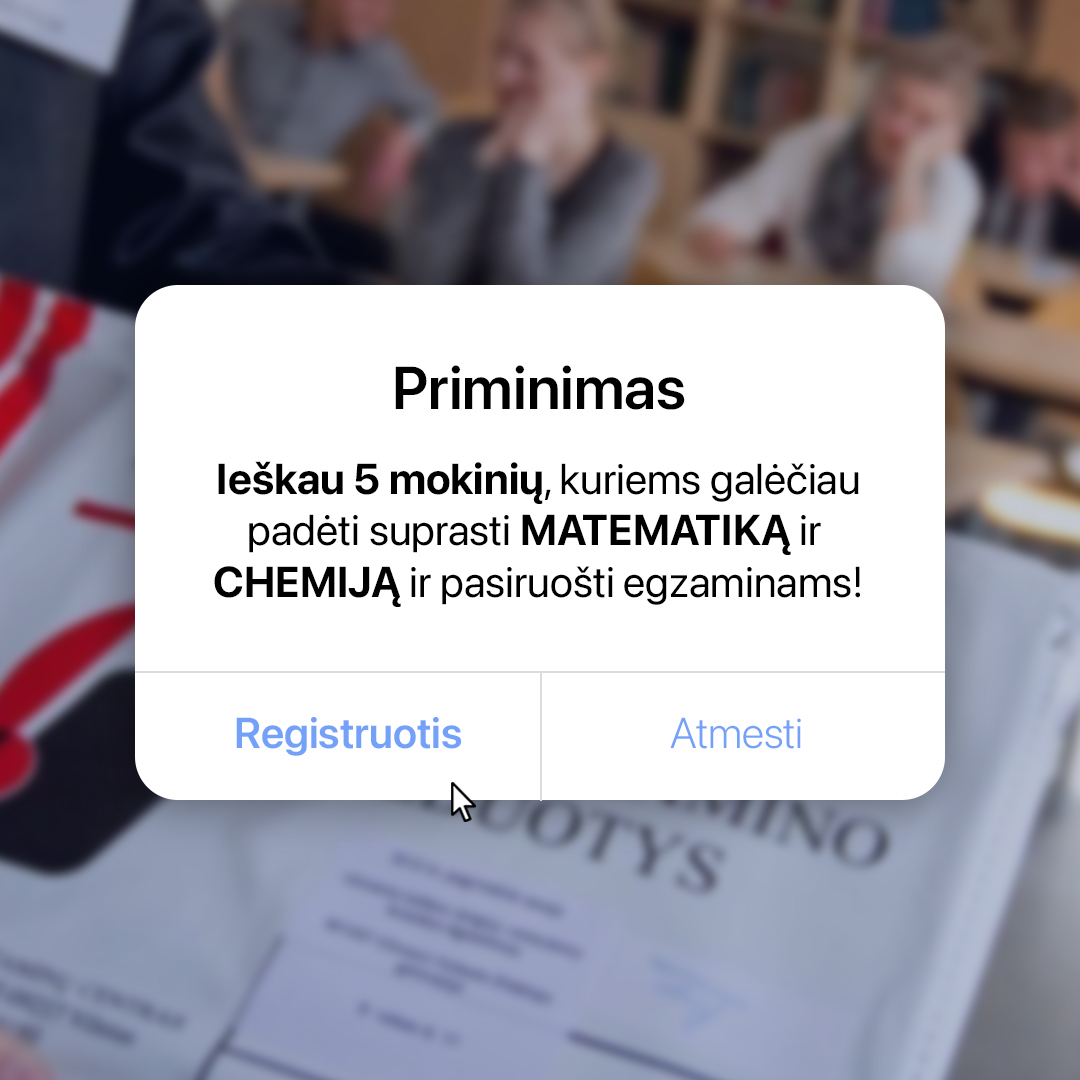 Matematikos mokytoja Silvija Facebook ad