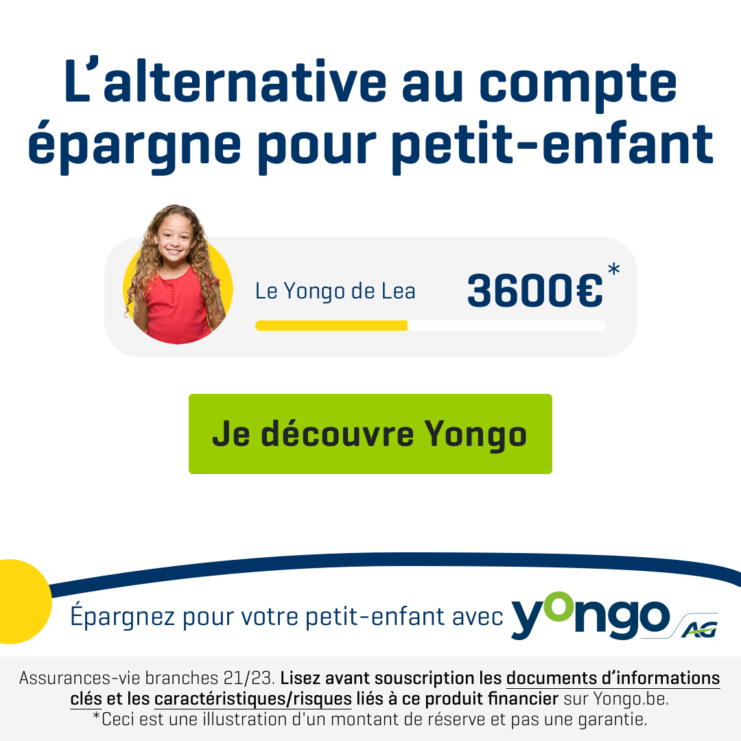 Yongo Belgium Facebook ad from Jul 6, 2026