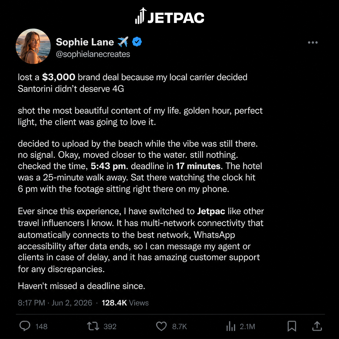 Jetpac Facebook ad