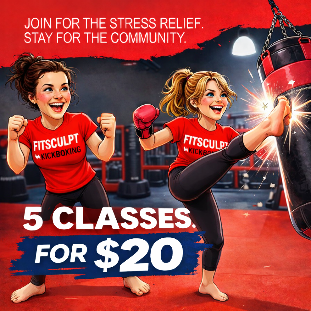 FitSculpt Kickboxing - Pacifica, CA Facebook ad: Punch Away the Pressure