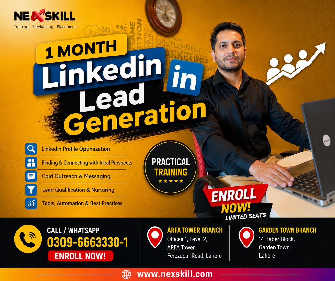 NeXskill - Be Productive Facebook ad