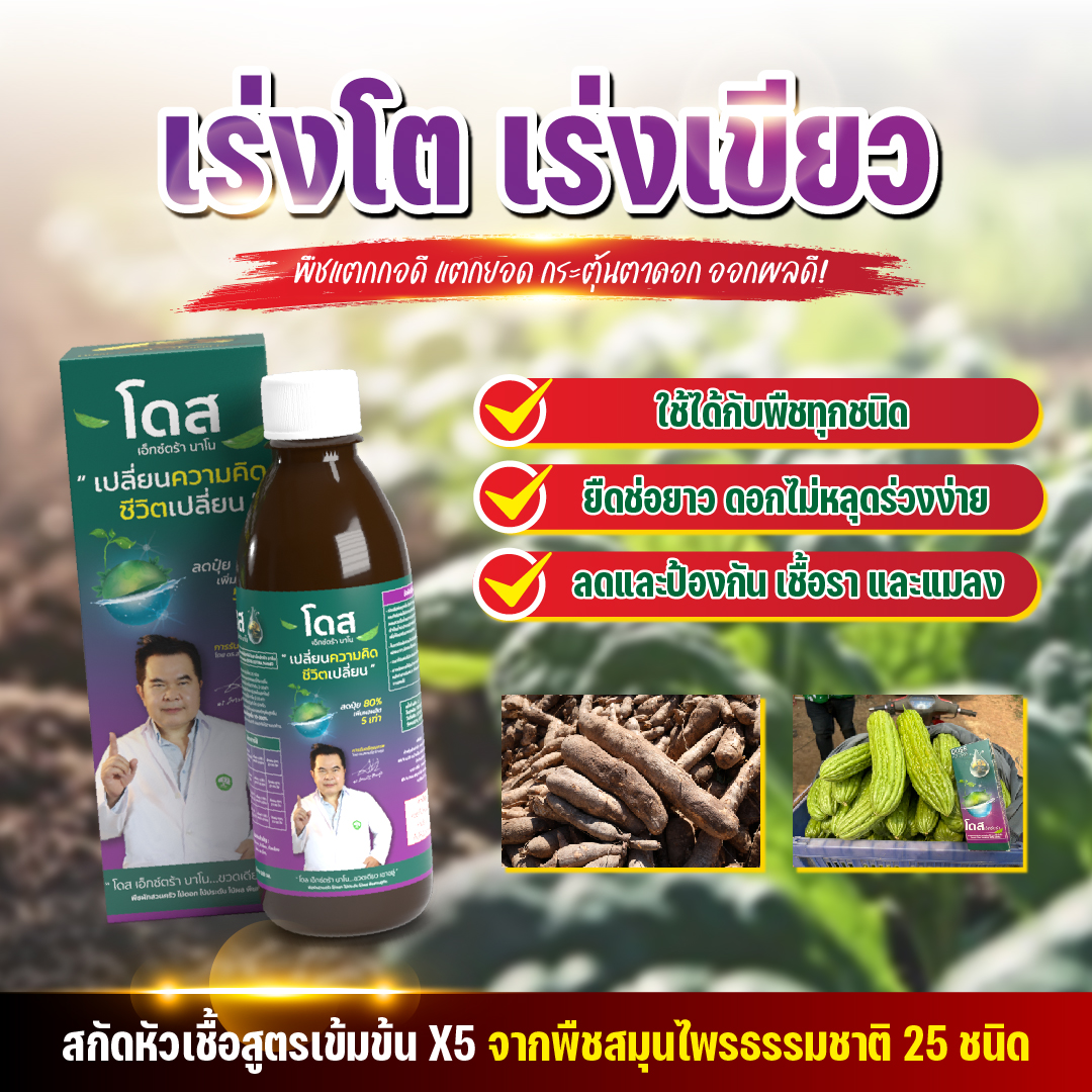 โดสเอ็กซ์ตร้านาโน ทางเลือกเกษตรยุคใหม่ - เพจบริษัท Facebook ad: สั่งซื้อโทร 095-751-2225 หรือกด ส่งข้อความ