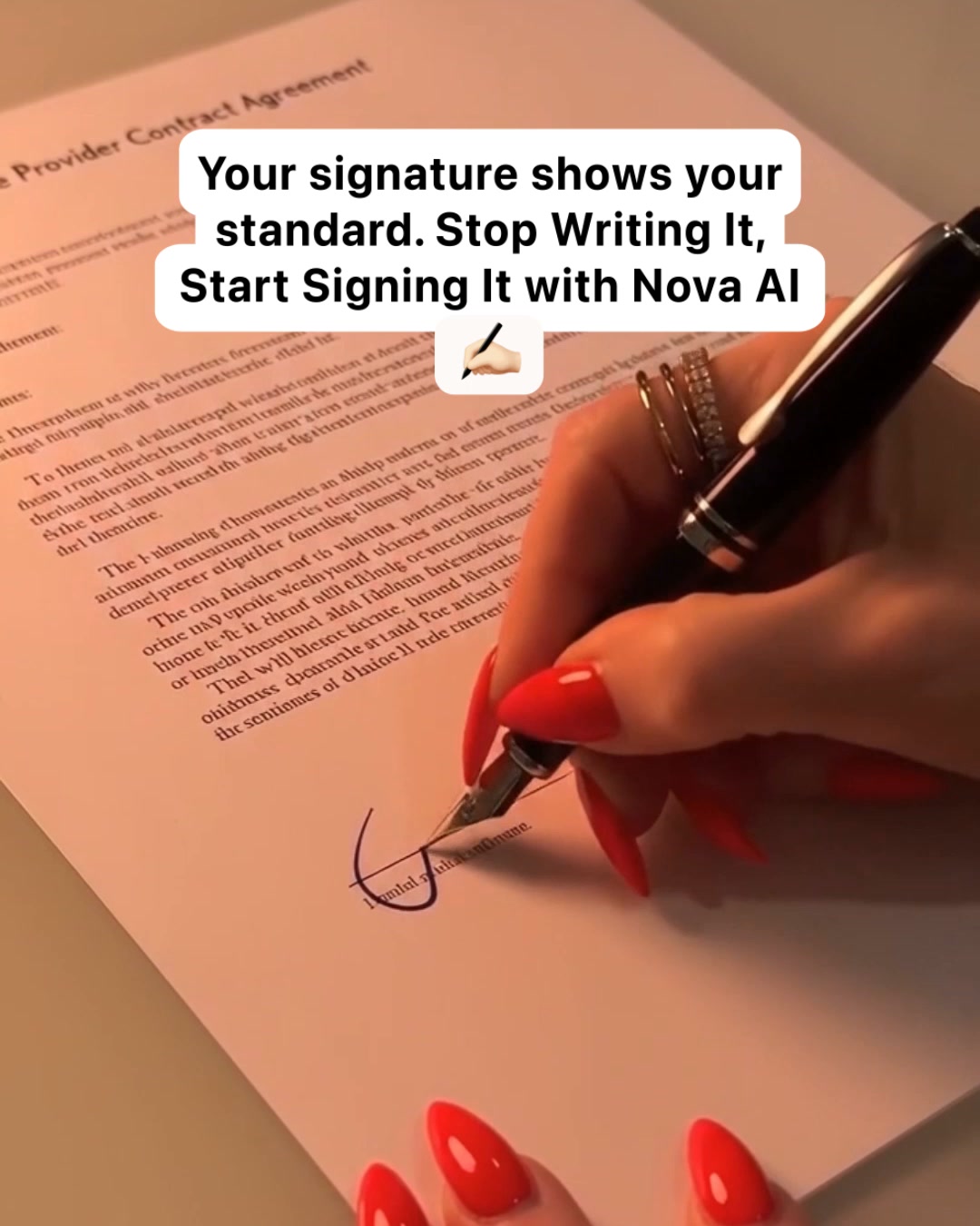 Nova - AI Chatbot Facebook ad: Create a unique signature