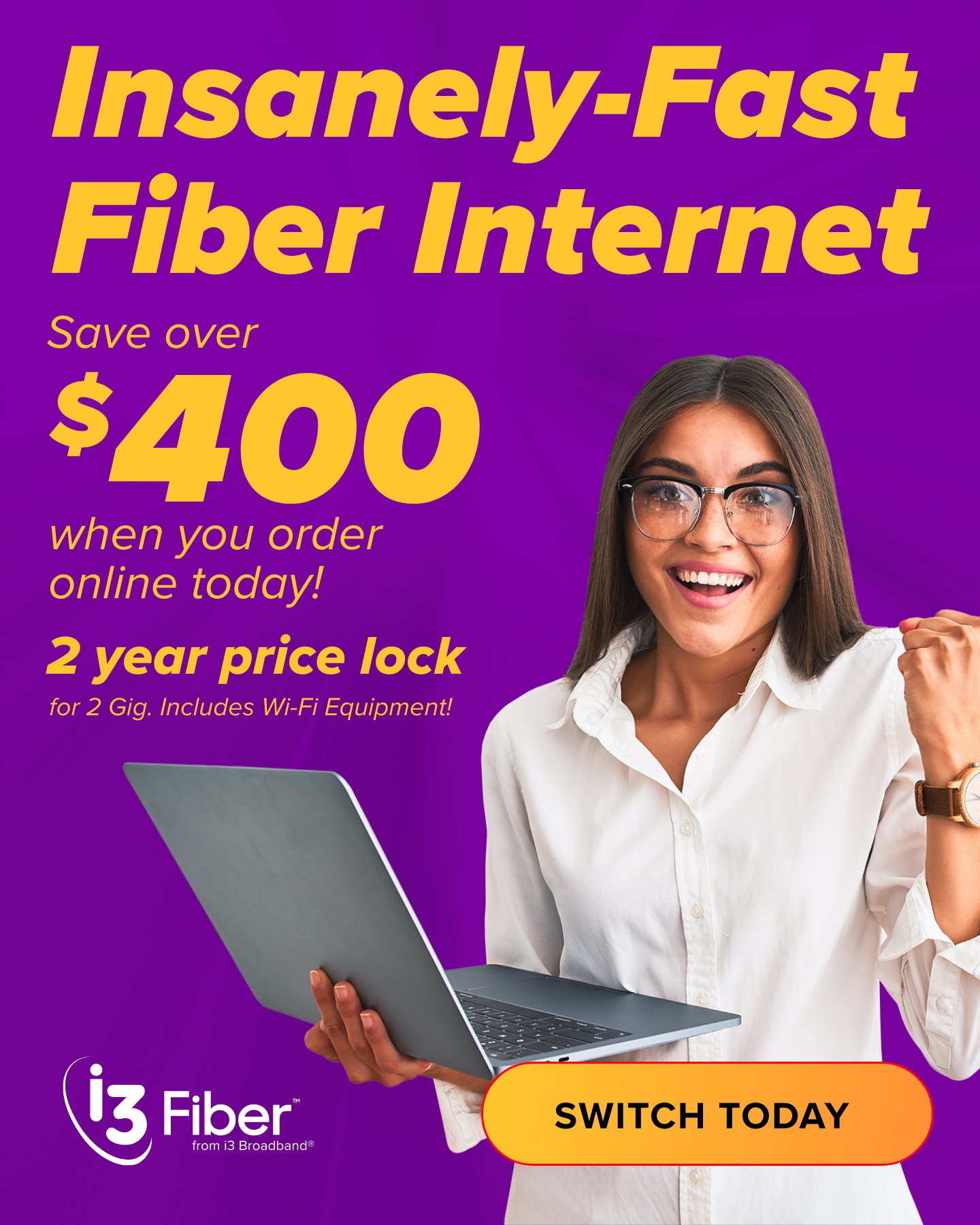 i3 Broadband Facebook ad