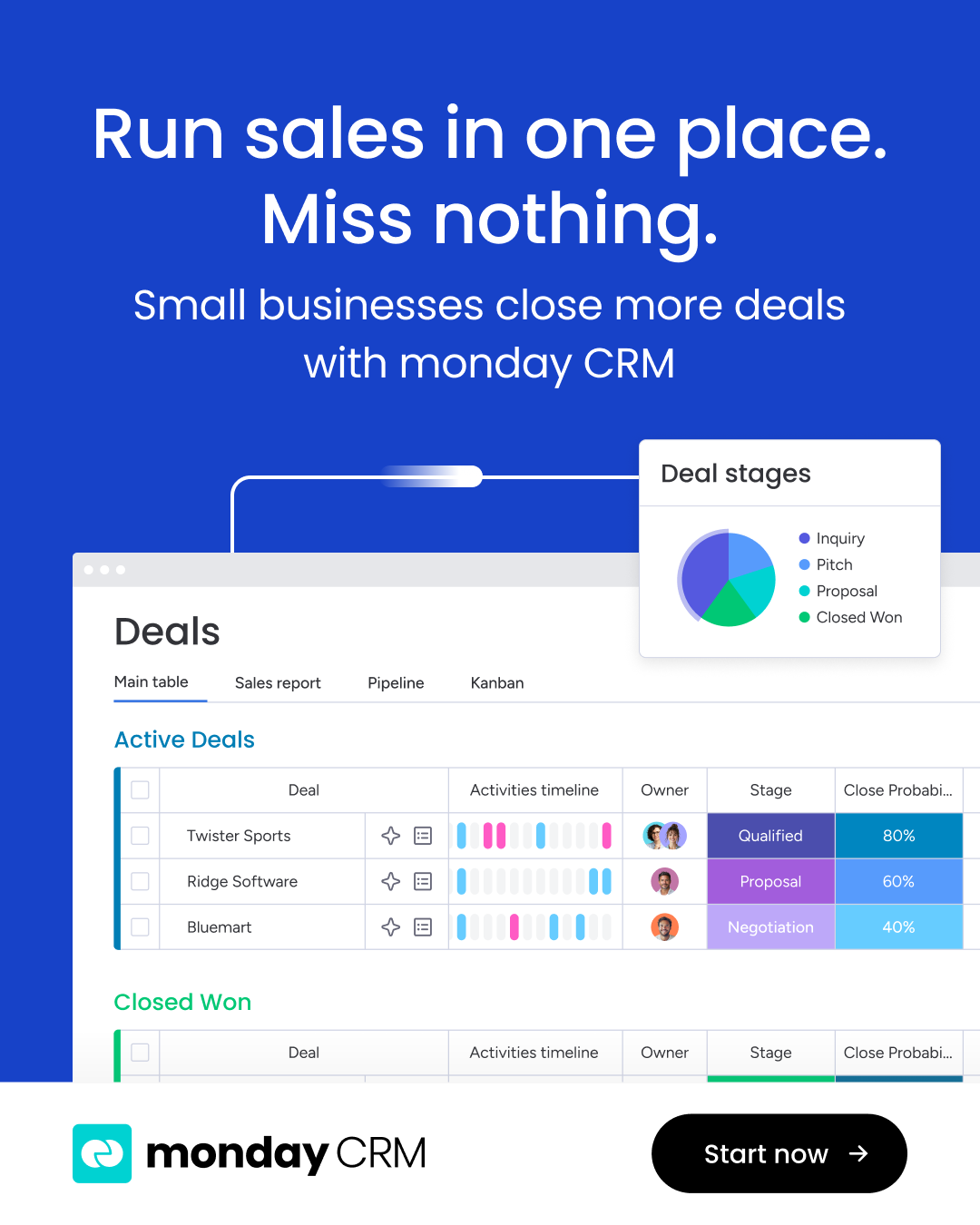 monday CRM Facebook ad