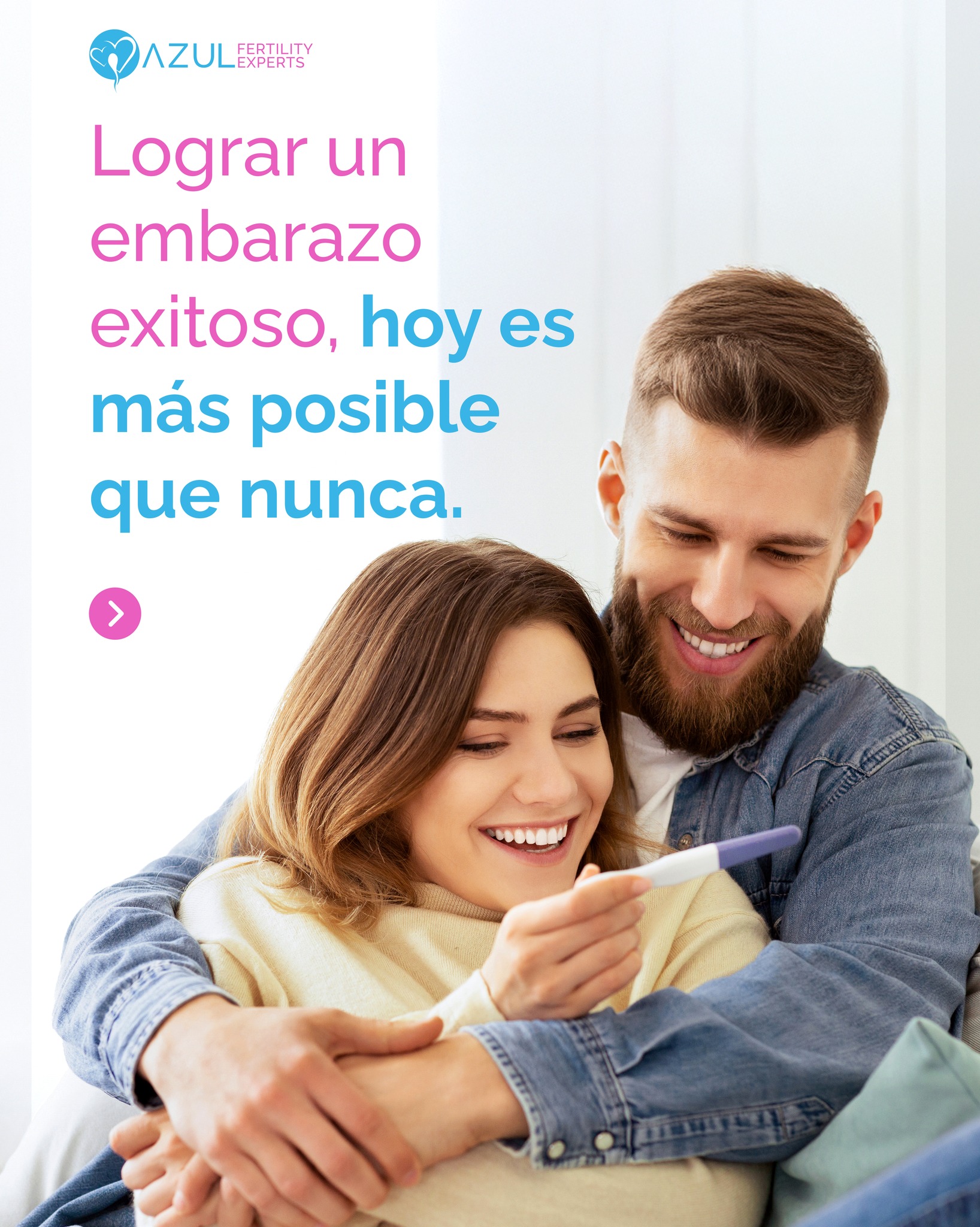 Azul Fertility Experts Facebook ad: Háblanos