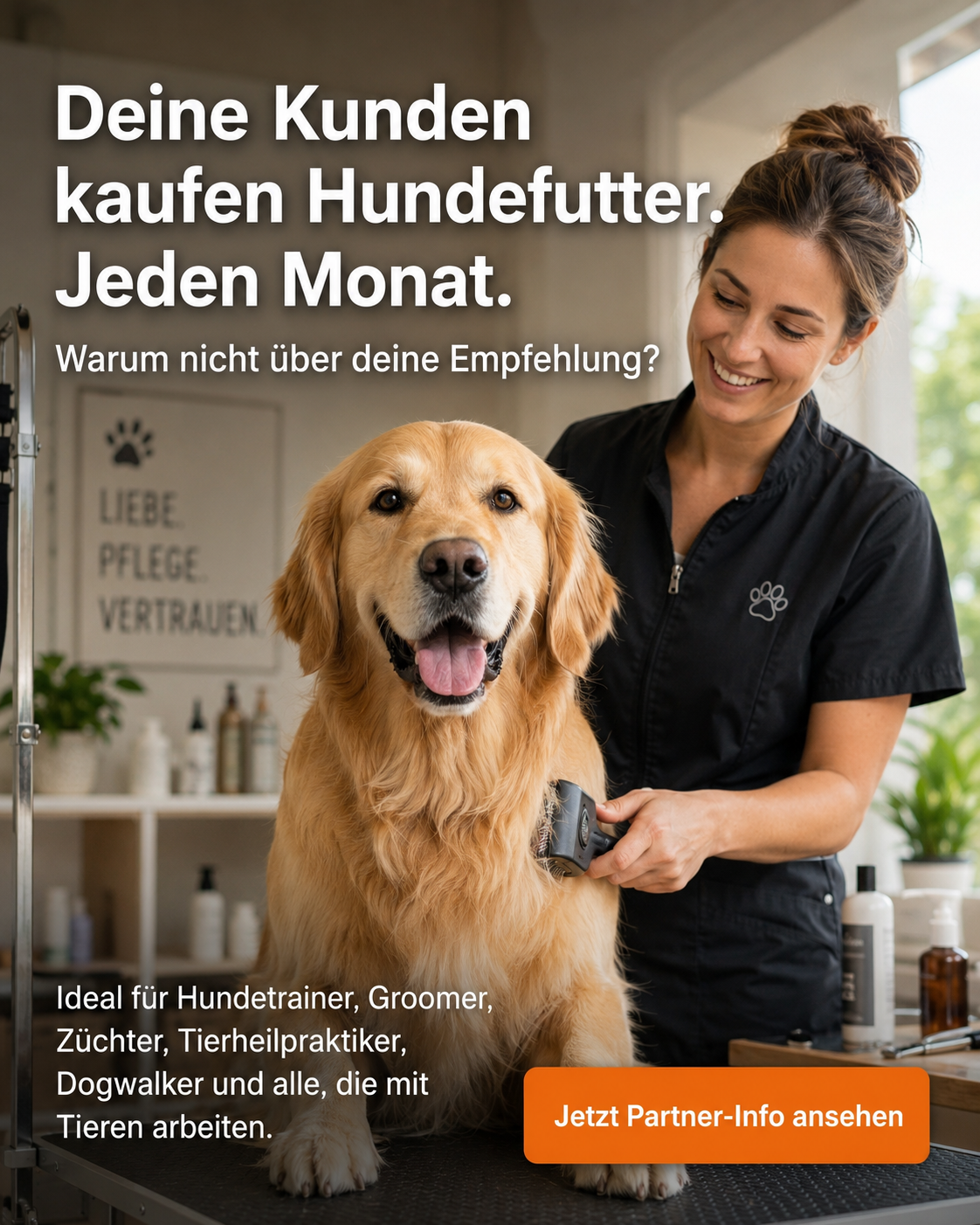 Clemens Eigler Reico Partner Facebook ad: Hundefutter empfehlen & verdienen