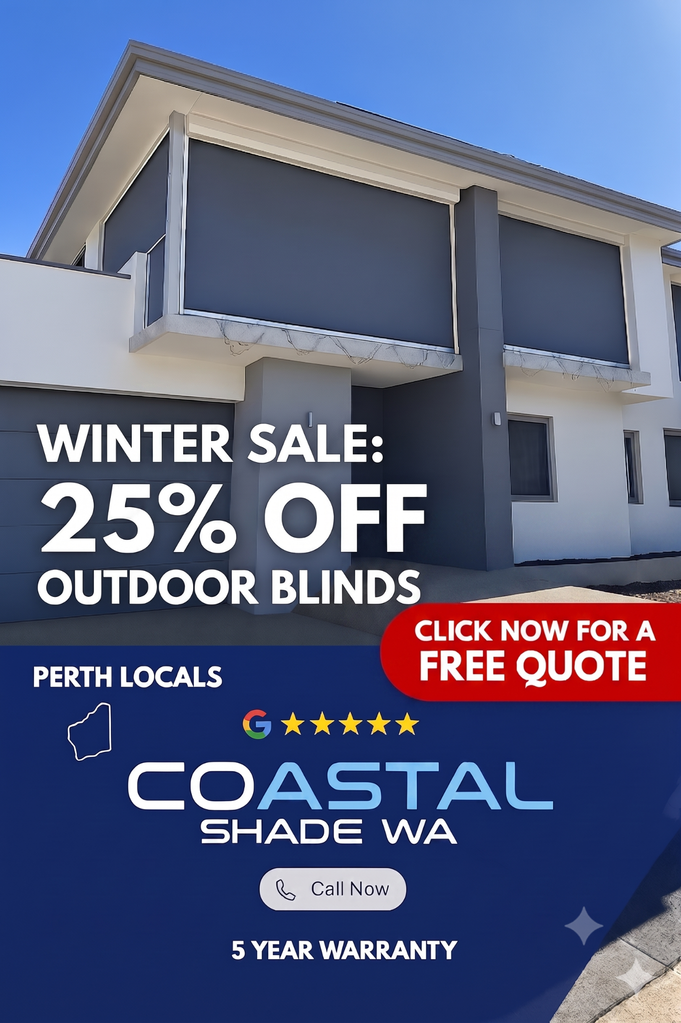 Coastal Shade WA Facebook ad: Outdoor Living Made Easy