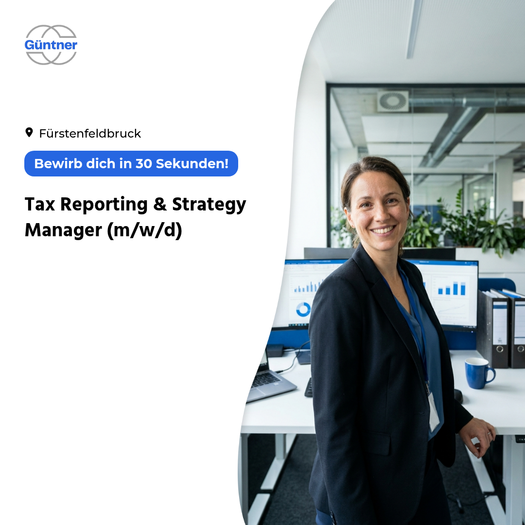 catch.hr Facebook ad: Tax Reporting & Strategy Manager (m/w/d)