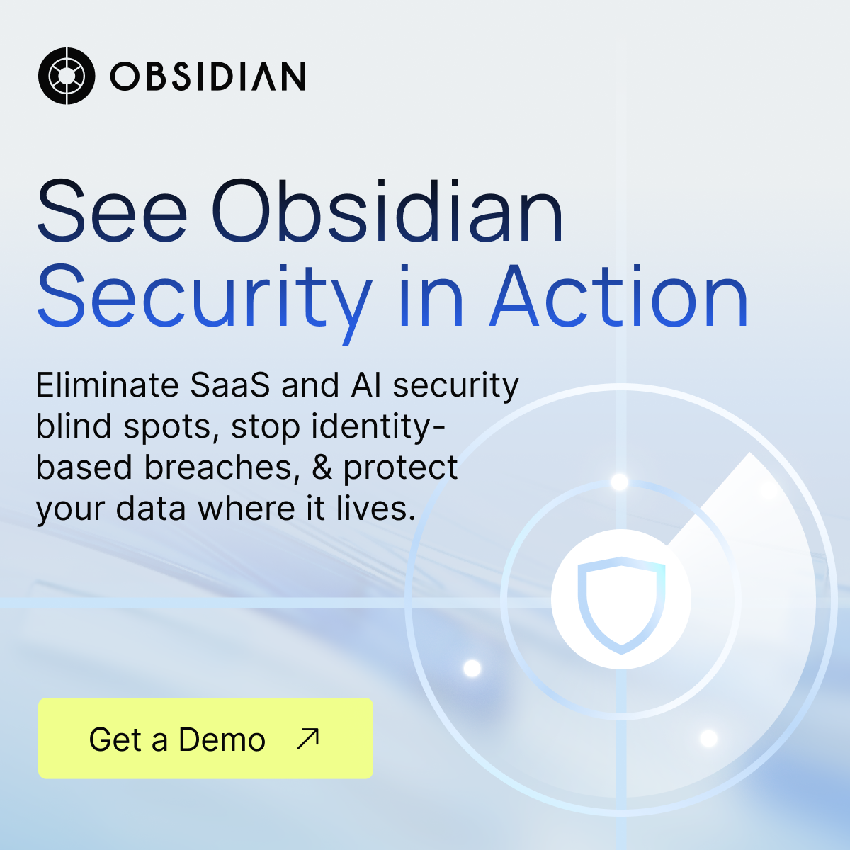Obsidian Security Facebook ad