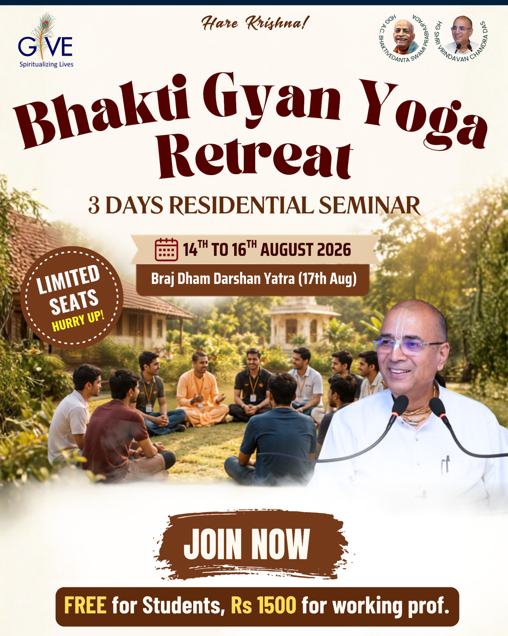 Gaurannga Institute for Vedic Education Facebook ad: Gaurannga Institute for Vedic Education (GIVE)* warmly…
