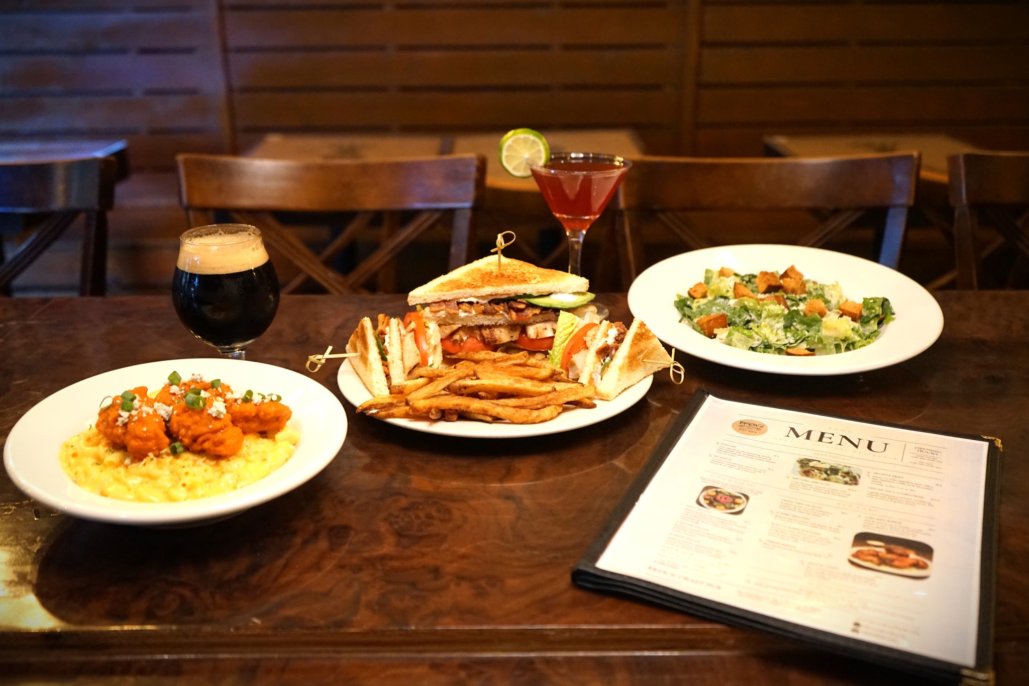 BREW'd craft pub Facebook ad: Unwind the Right Way at Brewd Craft Pub