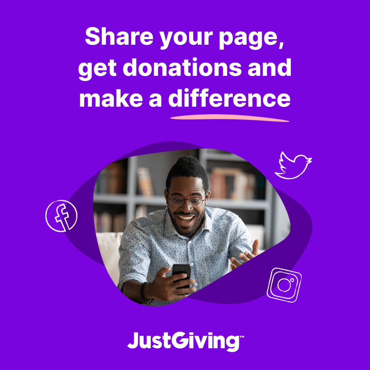 JustGiving Facebook ad