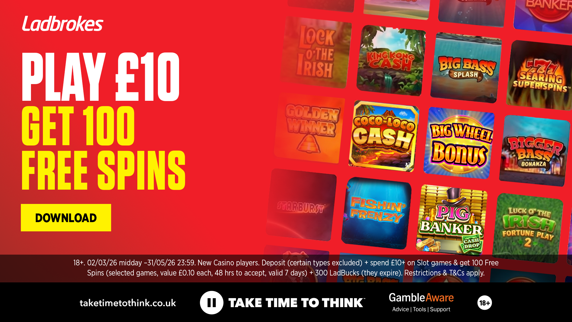 Ladbrokes Facebook ad
