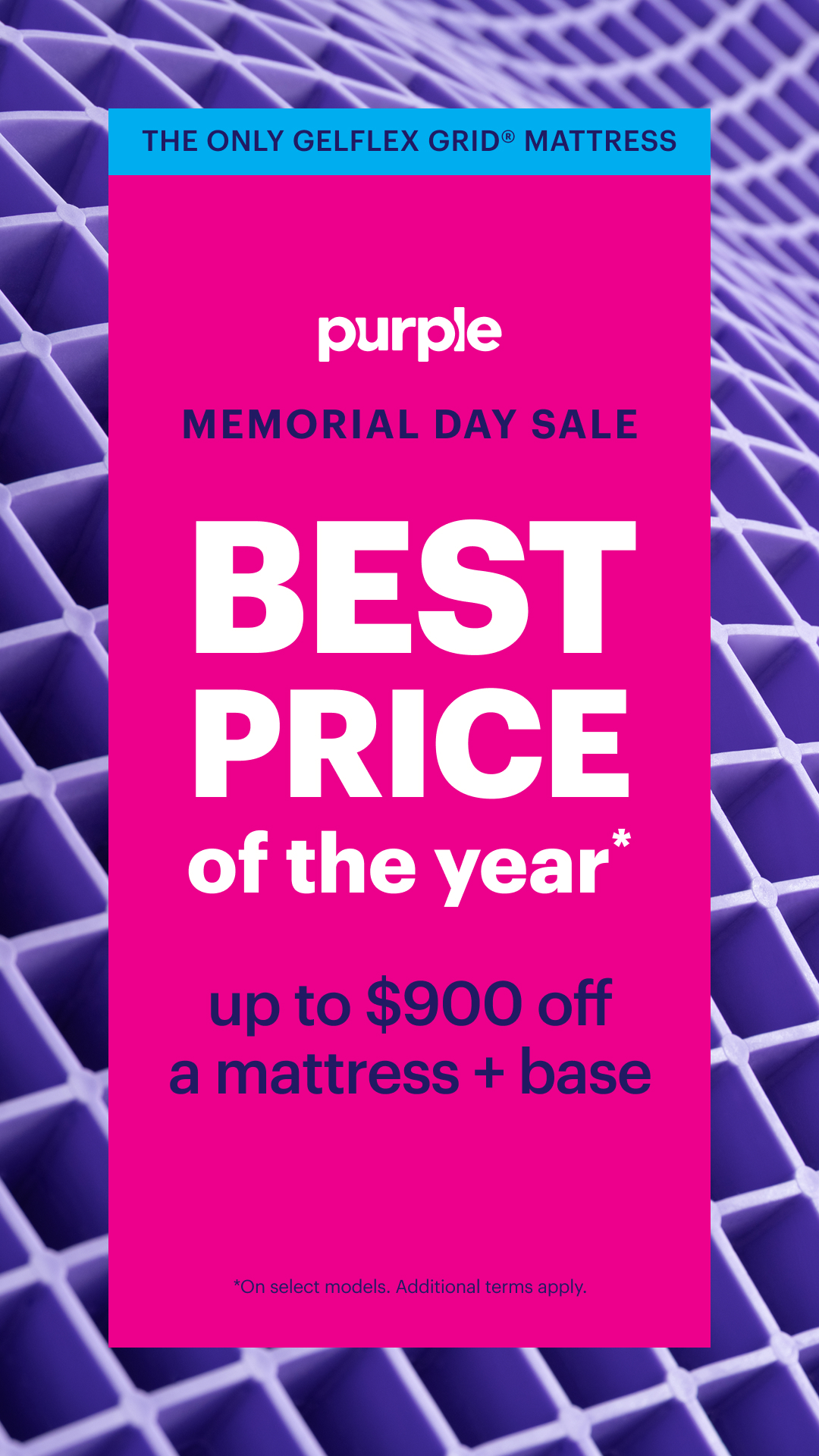 Purple Facebook ad