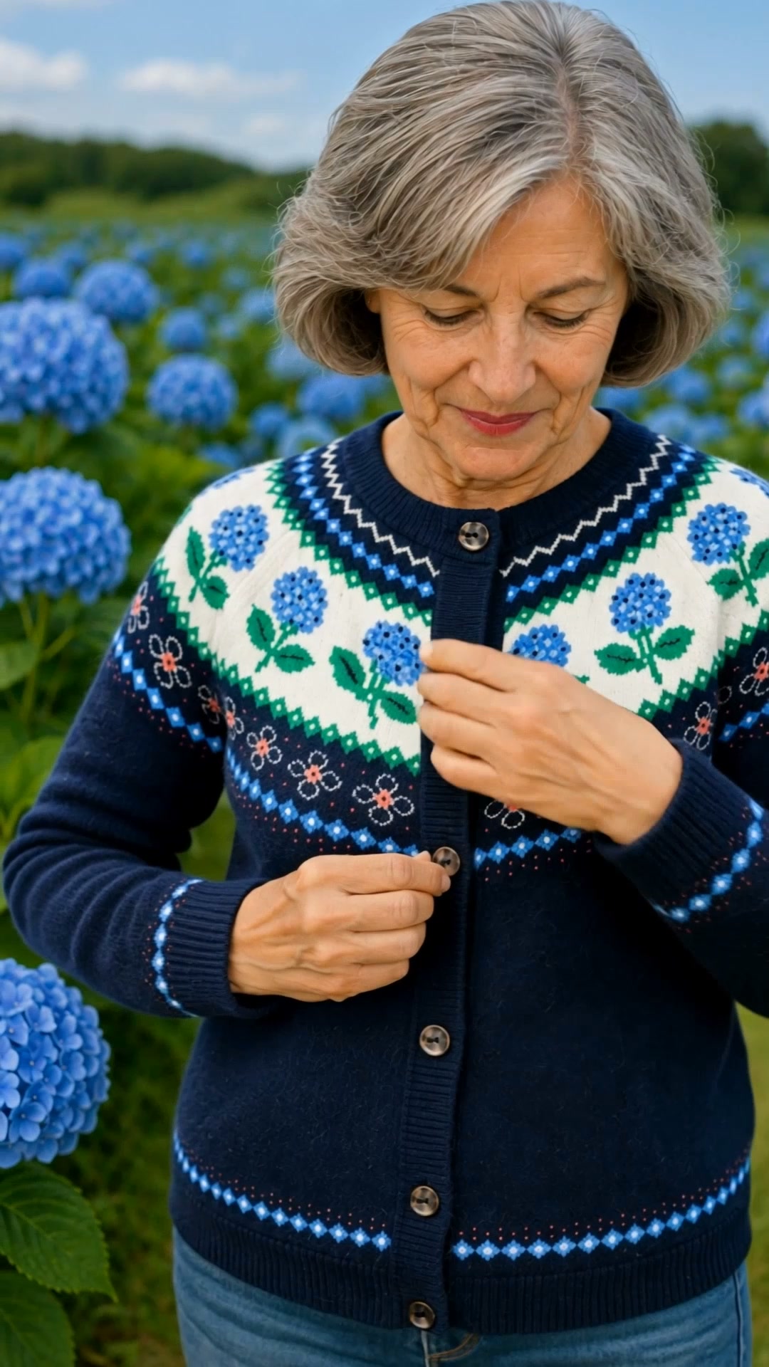 Giantbighands - Embroidered Gifts Facebook ad: Premium Knit Cardigan for Women