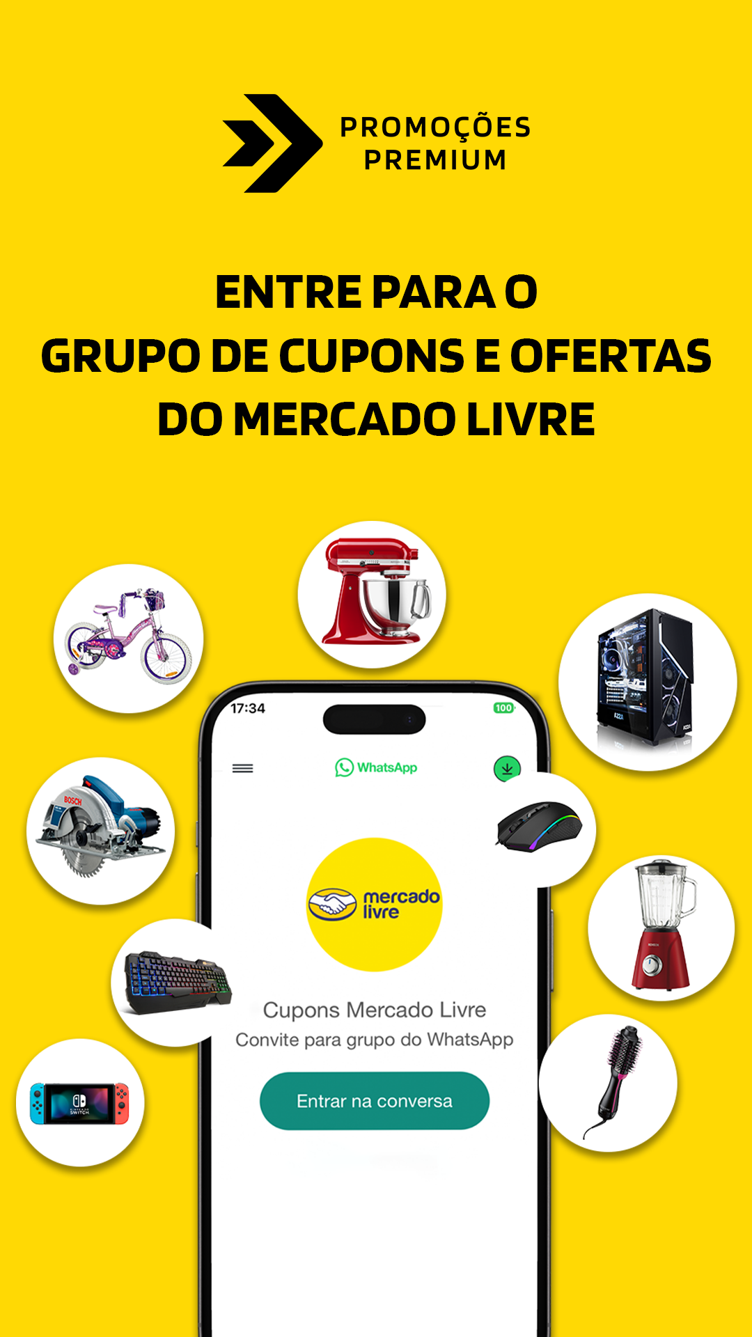 Promoções Premium Facebook ad