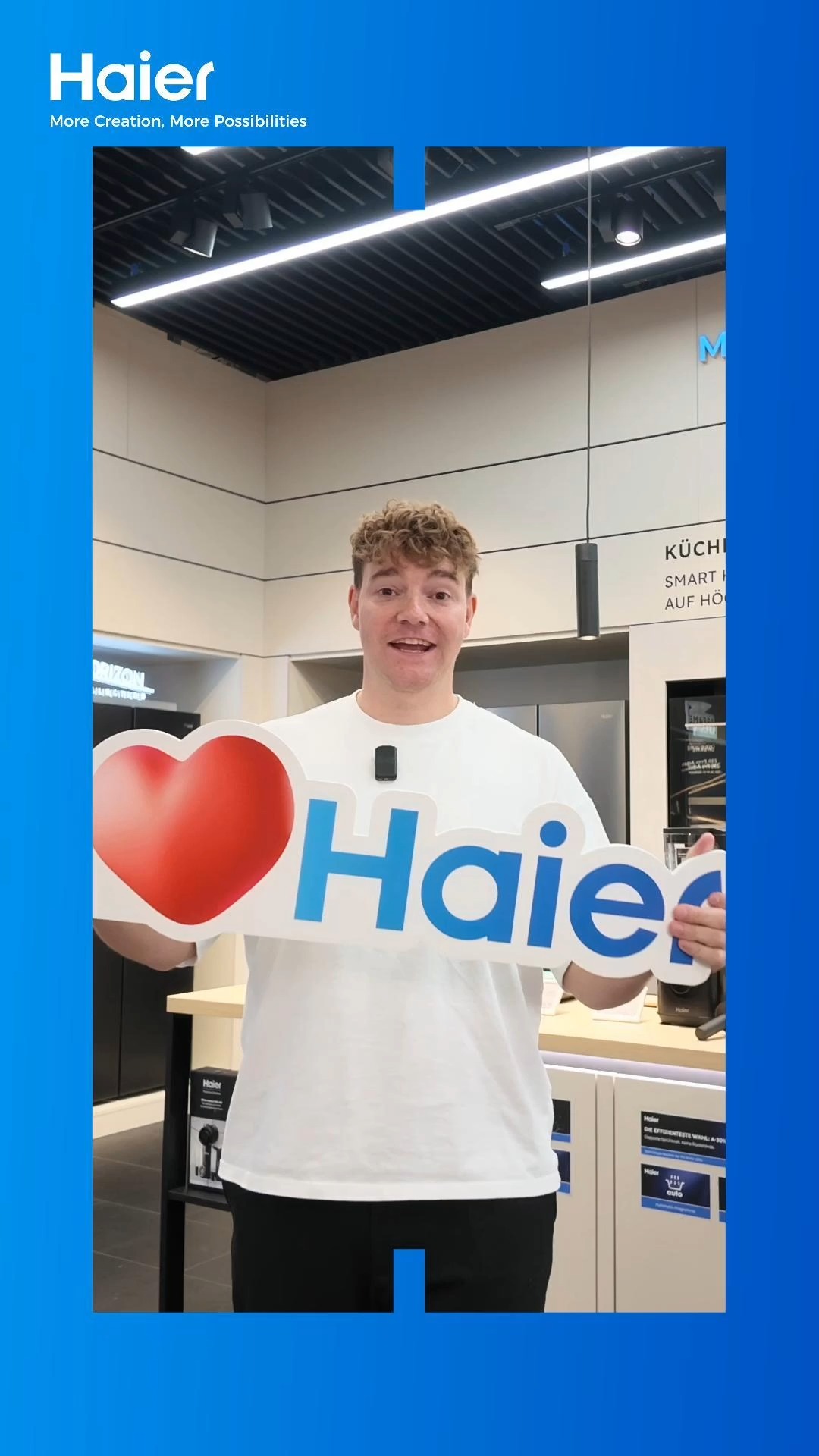 Haier Facebook ad: Tech pro @finn.buat takes us from IFA Berlin…