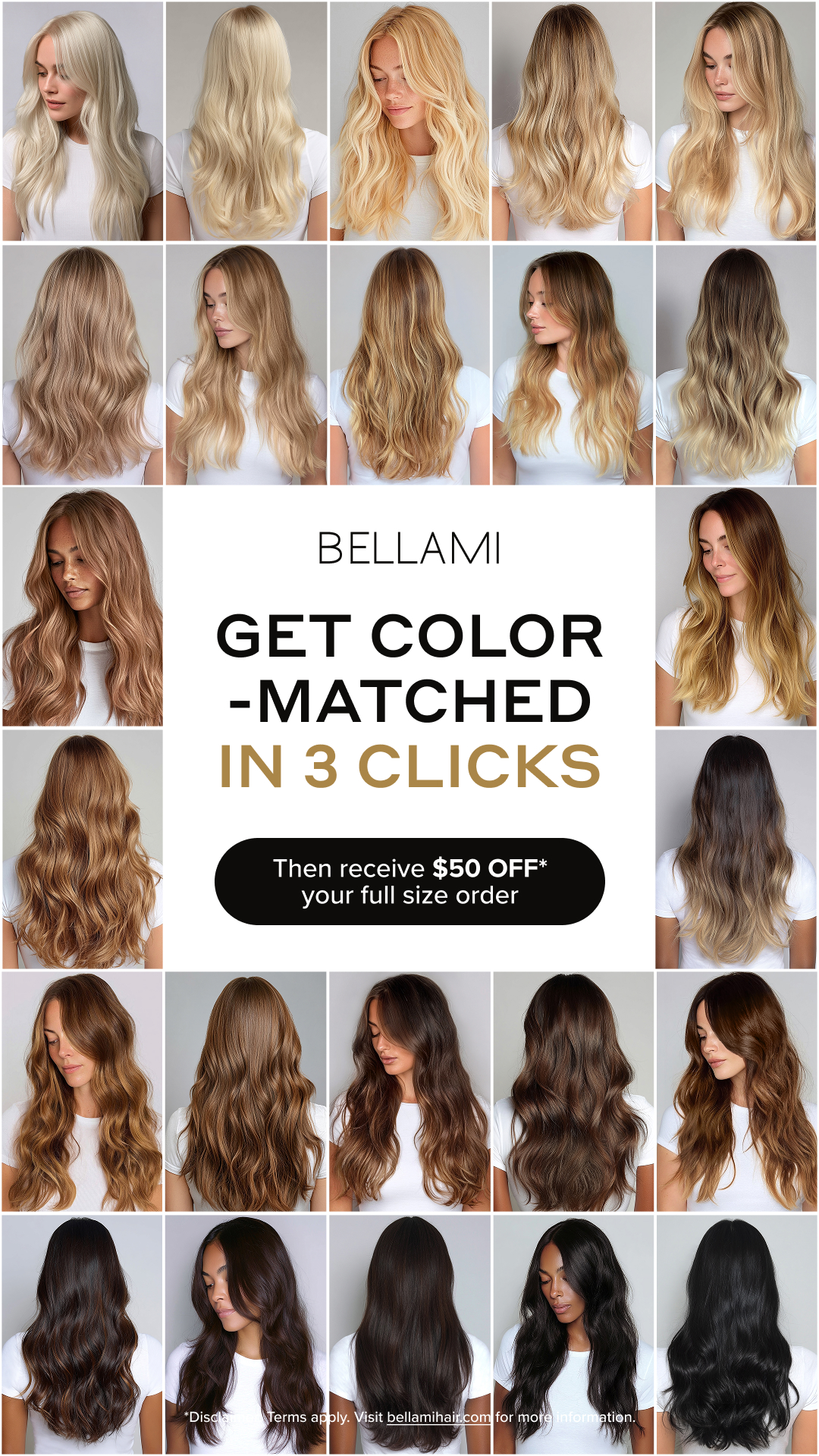 Bellami Hair Facebook ad