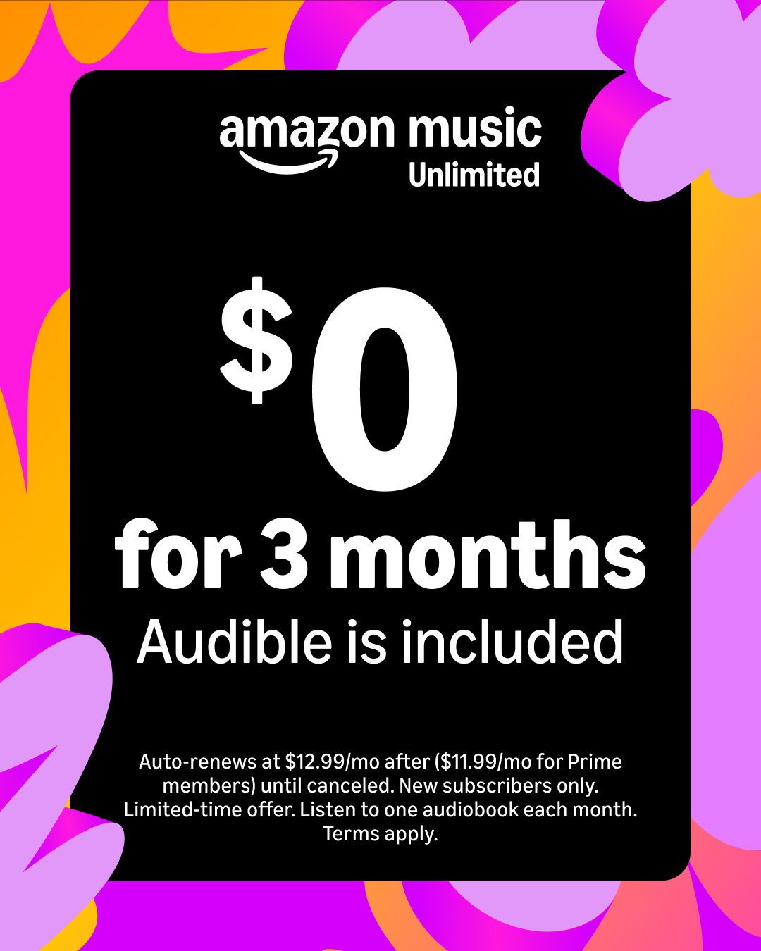 Amazon Music Facebook ad