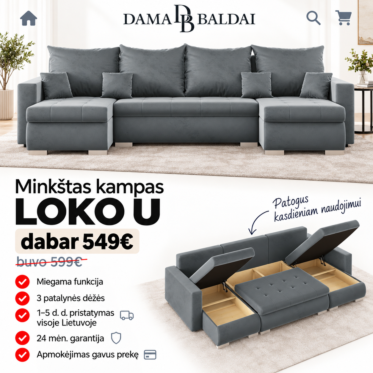 DamaBaldai Facebook ad