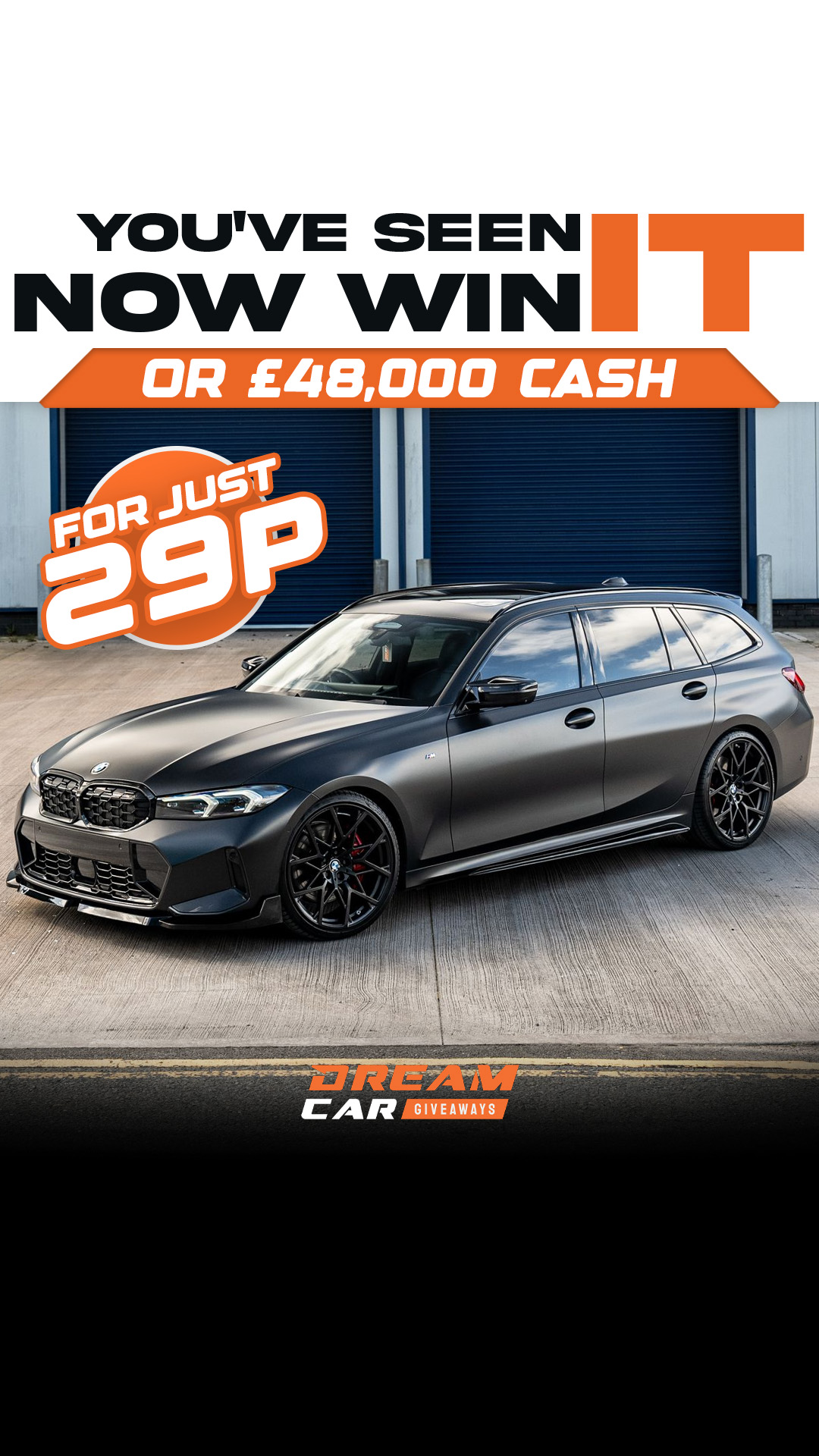 Dream Car Giveaways Facebook ad