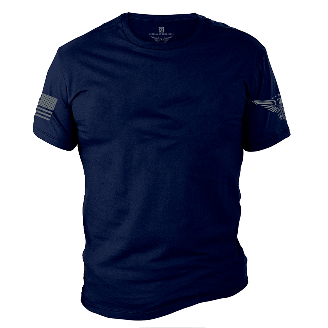 Arsenal Of Democracy Facebook ad: Premium Patriotic Tees 19.99 or less