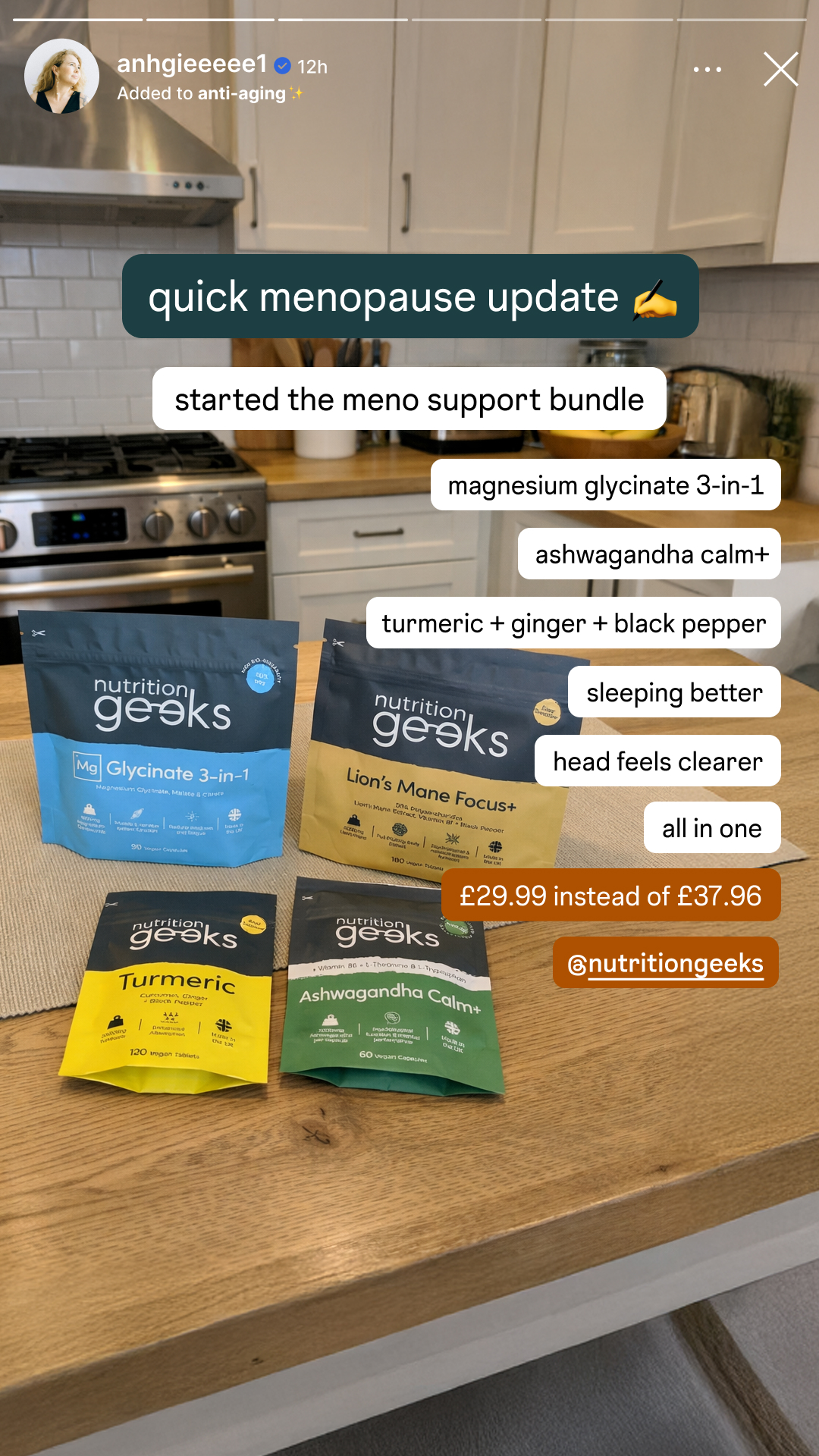 Nutrition Geeks Facebook ad