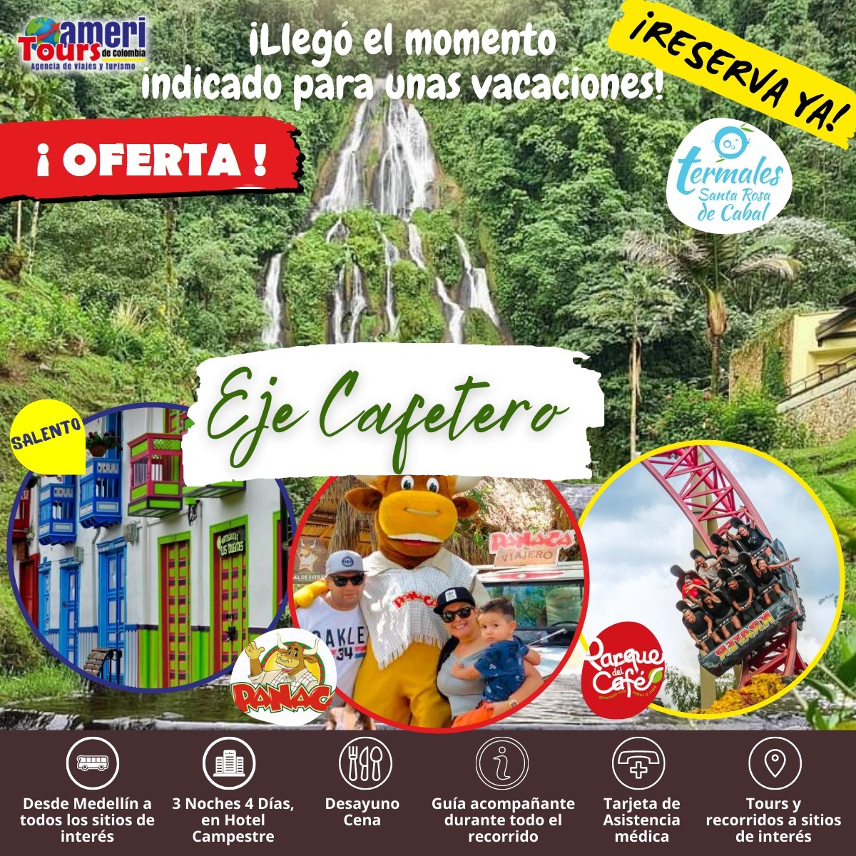 Ameritours Facebook ad: Salidas Todo el Año