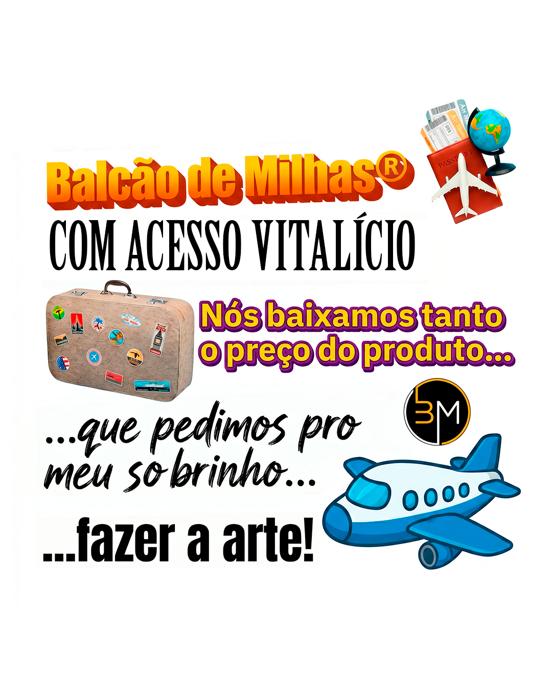 Balcão de Milhas Facebook ad