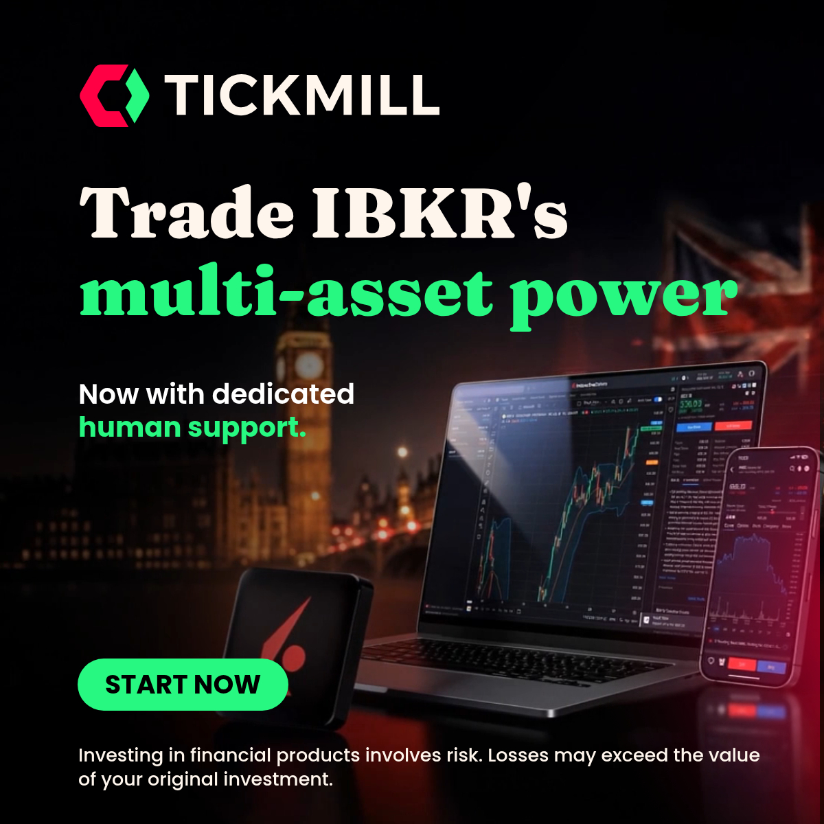 Tickmill Facebook ad